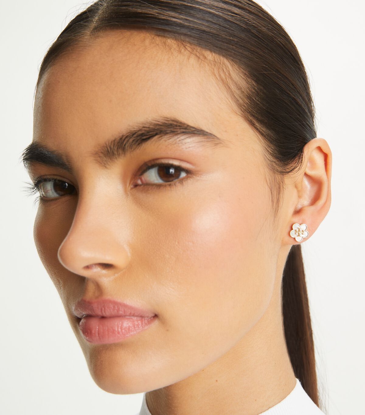 tory burch kira flower stud