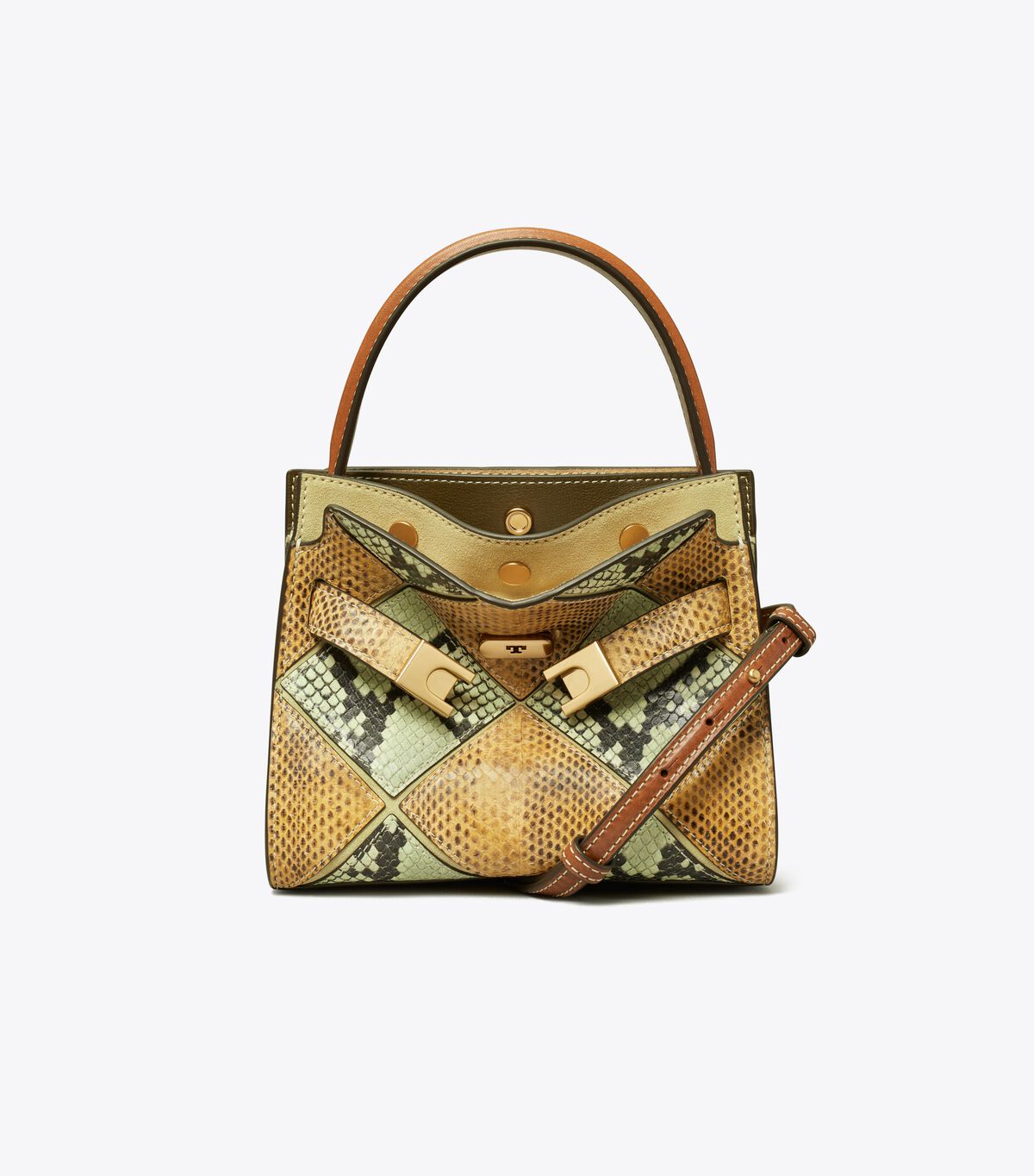 tory burch petite lee radziwill diamond embossed double bag