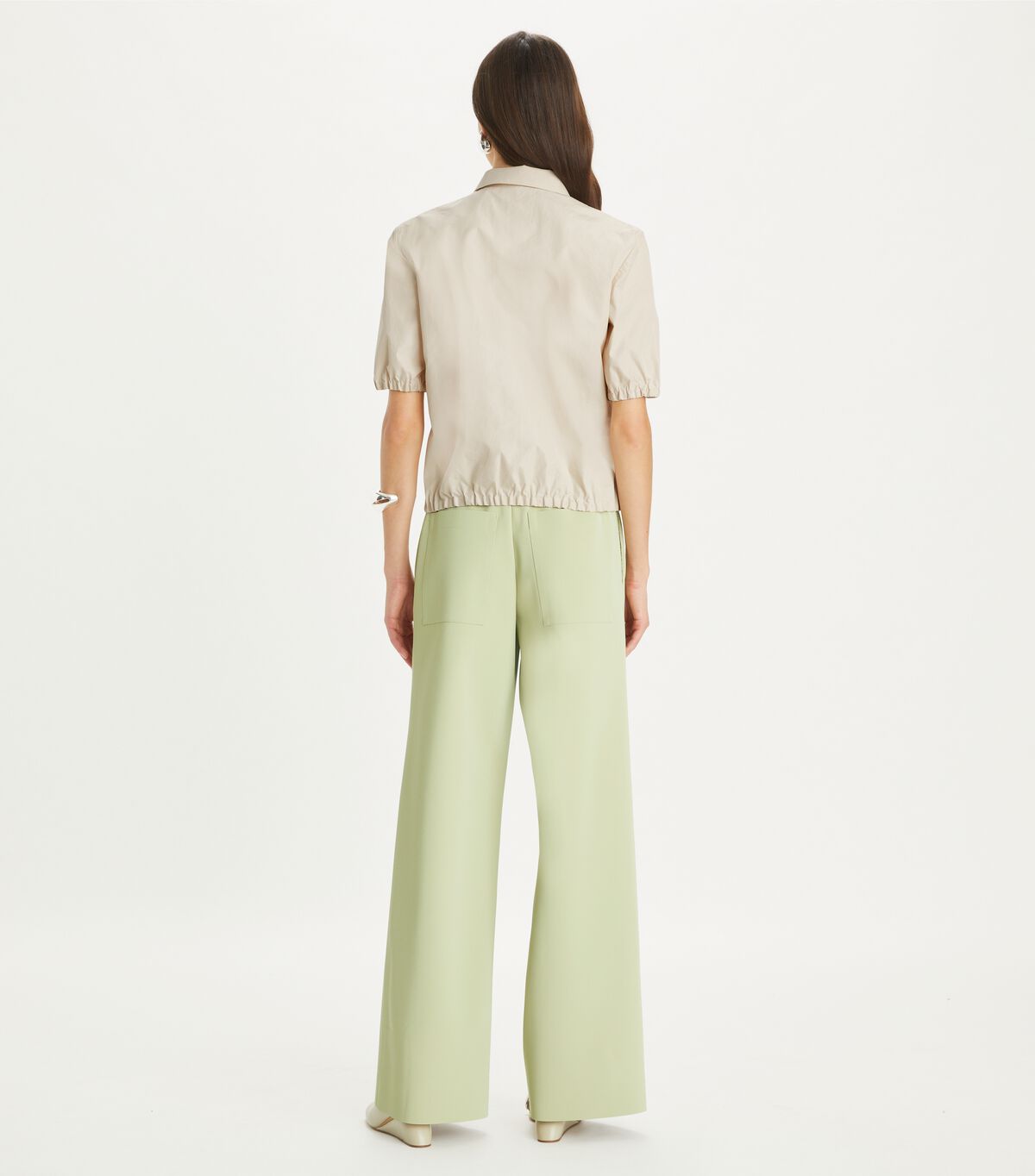 tory burch poplin zip polo