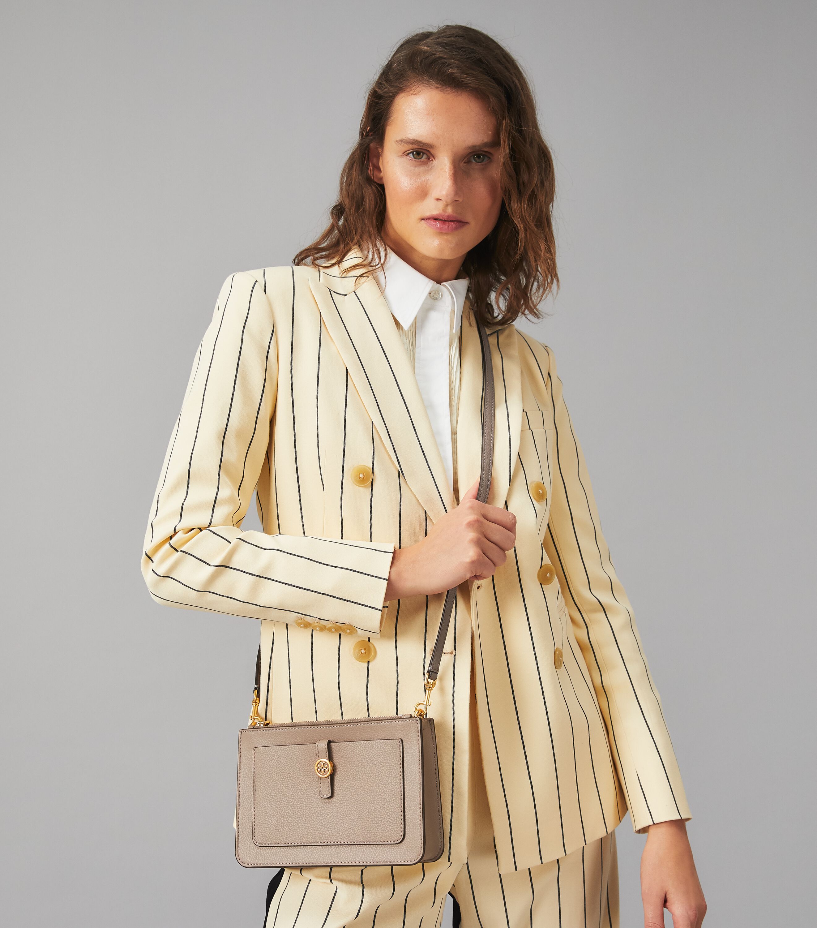 Tory burch double zip sales