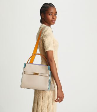 Lee Radziwill Whipstitch Small Double Bag | Handbags | Tory Burch