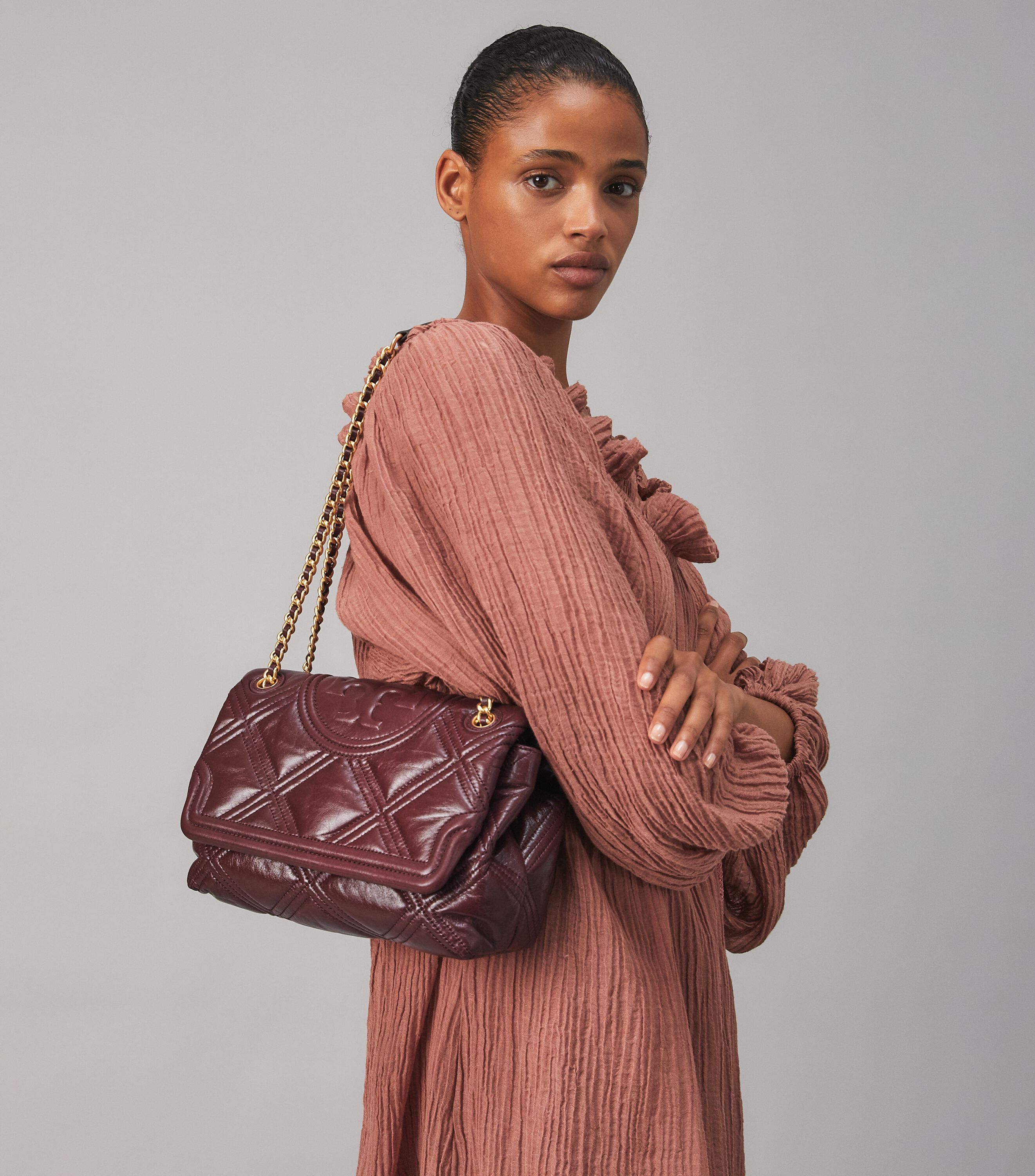 Tory burch fleming top soft top handle