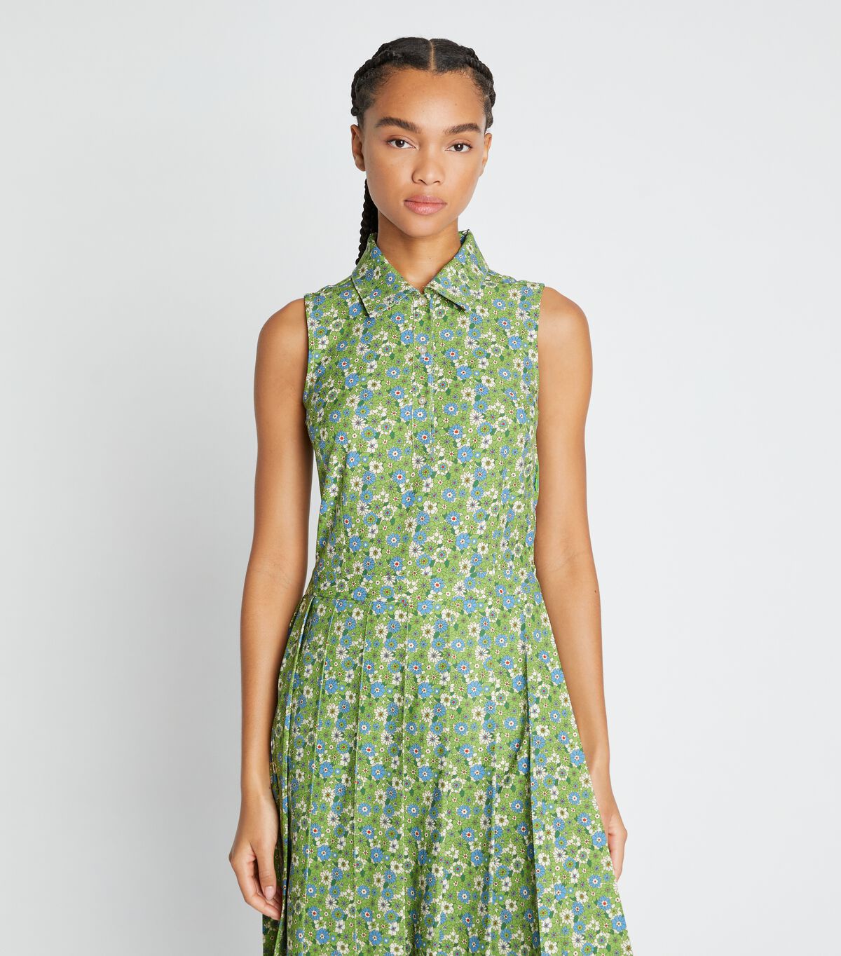 tory burch printed pleated golf dress