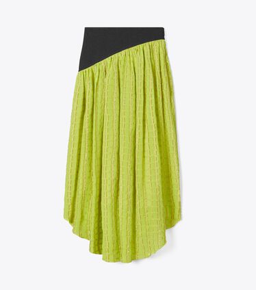 Colorblock Chiffon Skirt