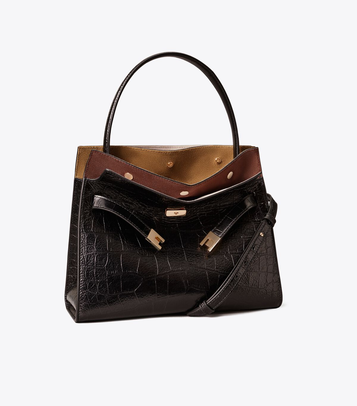 Small Lee Radziwill Embossed Double Bag tory burch small lee radziwill embossed double bag