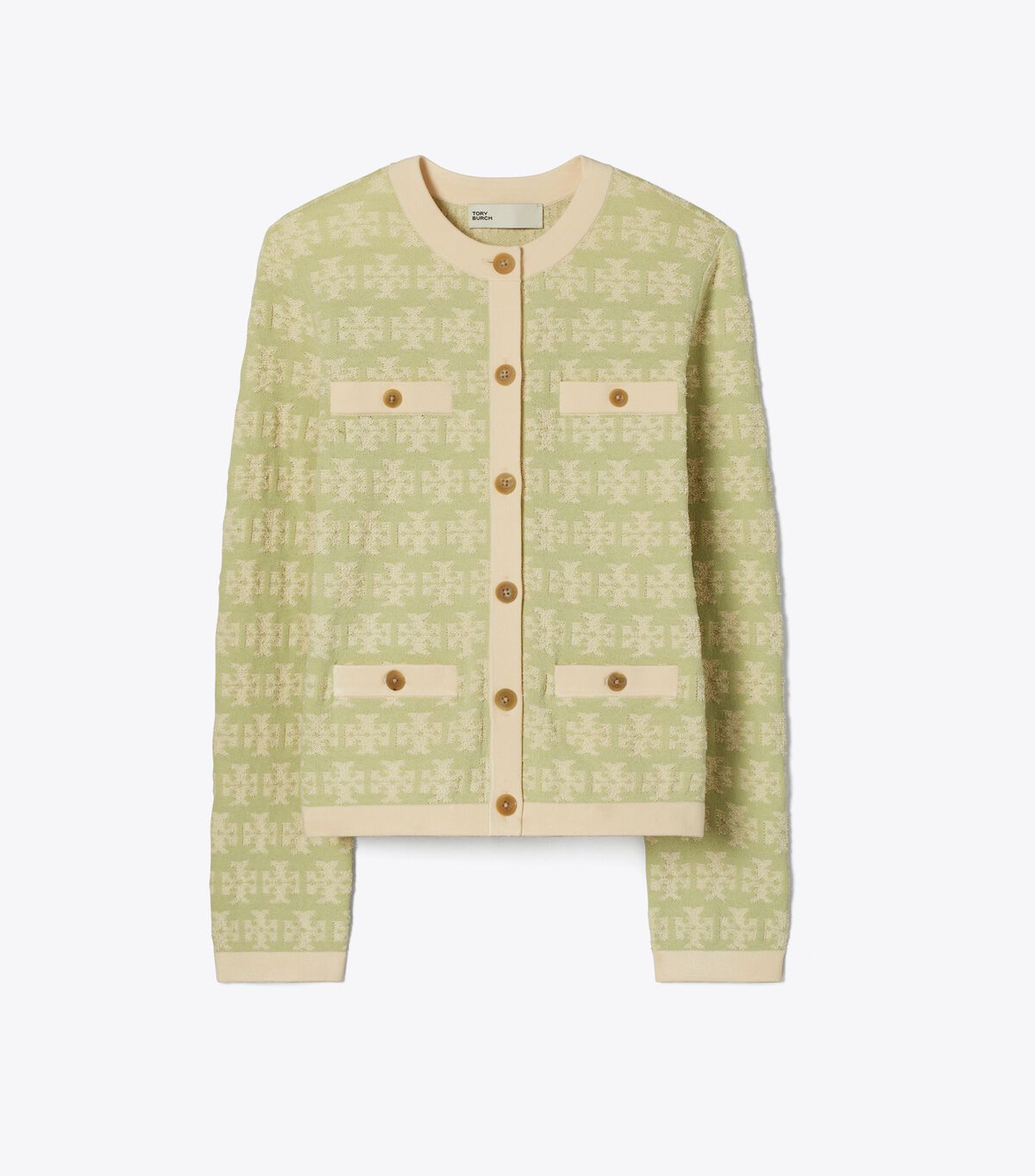 tory burch terry cotton cardigan