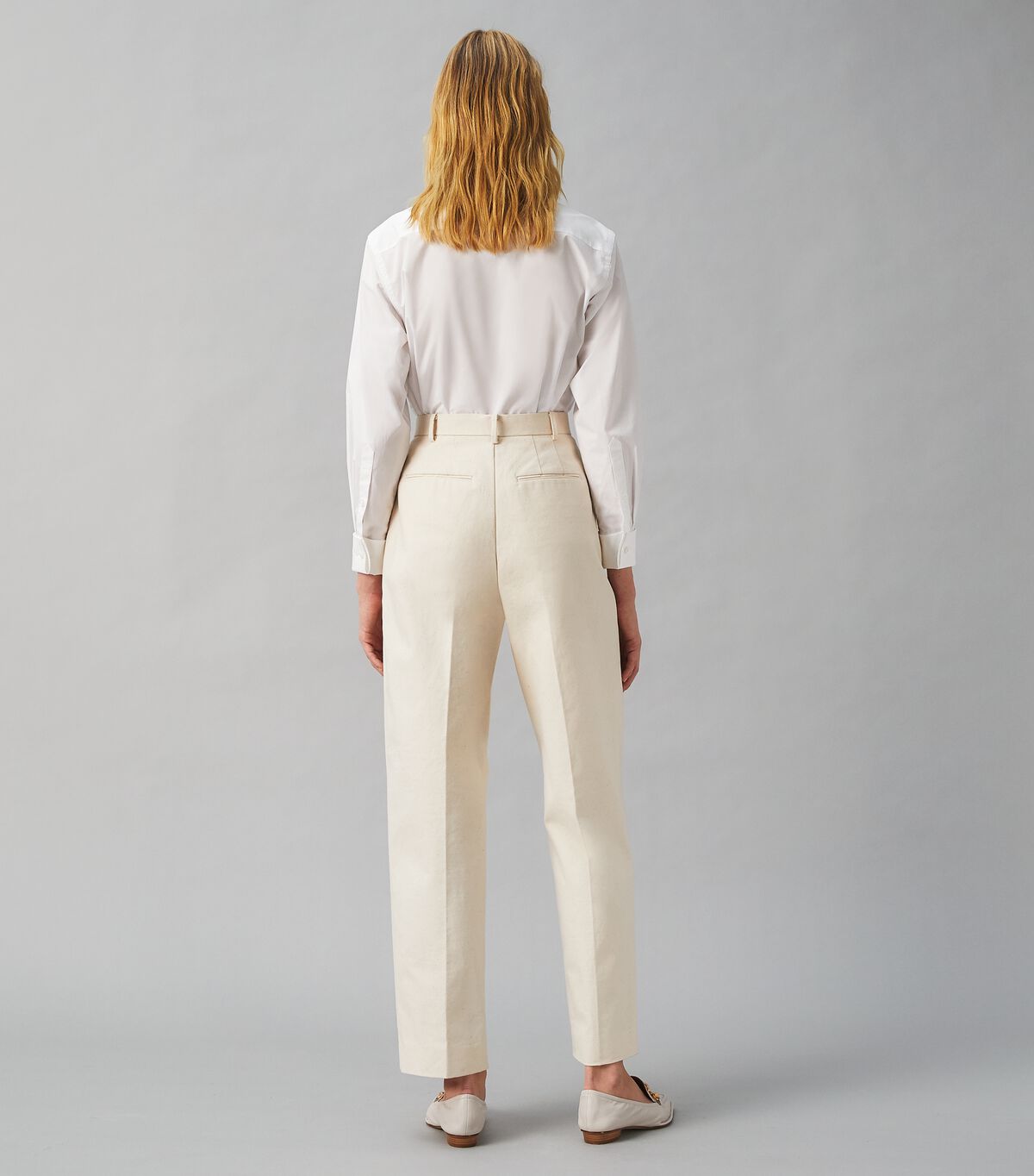 Canvas Pleated Trouser