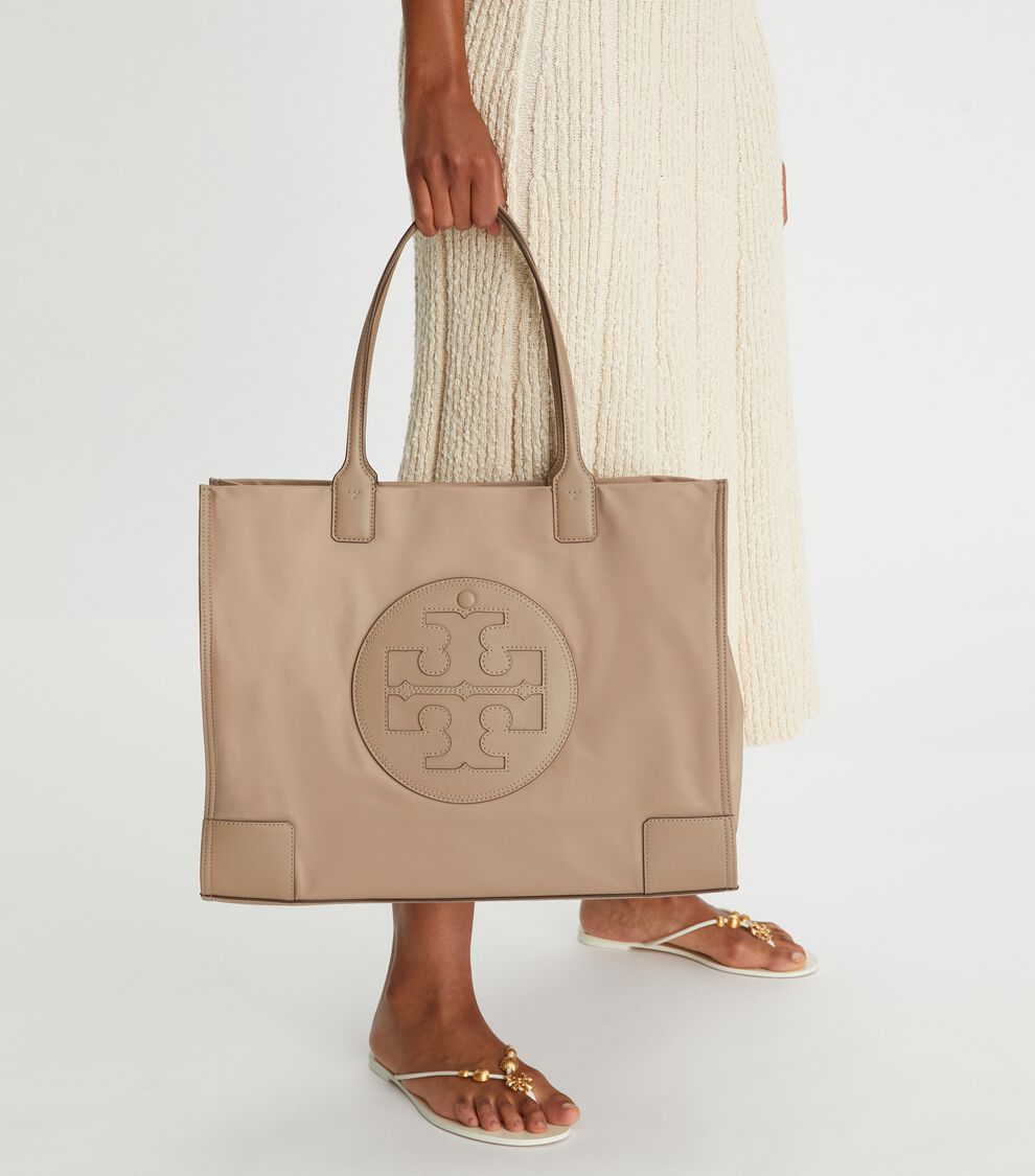Ella Tote Bag, Gray Heron Tory Burch KSA
