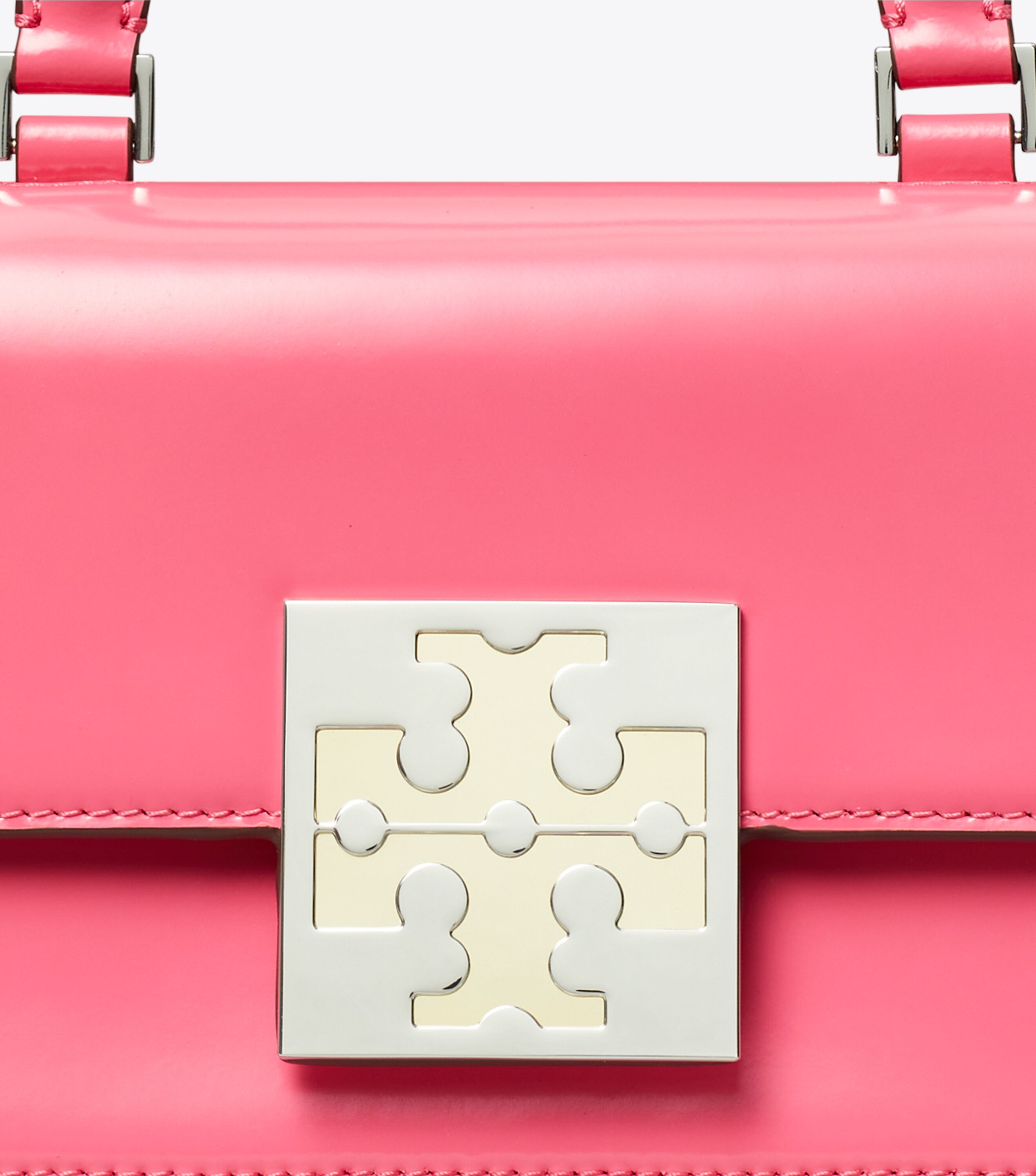 Bon Bon Spazzolato Mini Top-Handle Bag, Pink Love | Tory