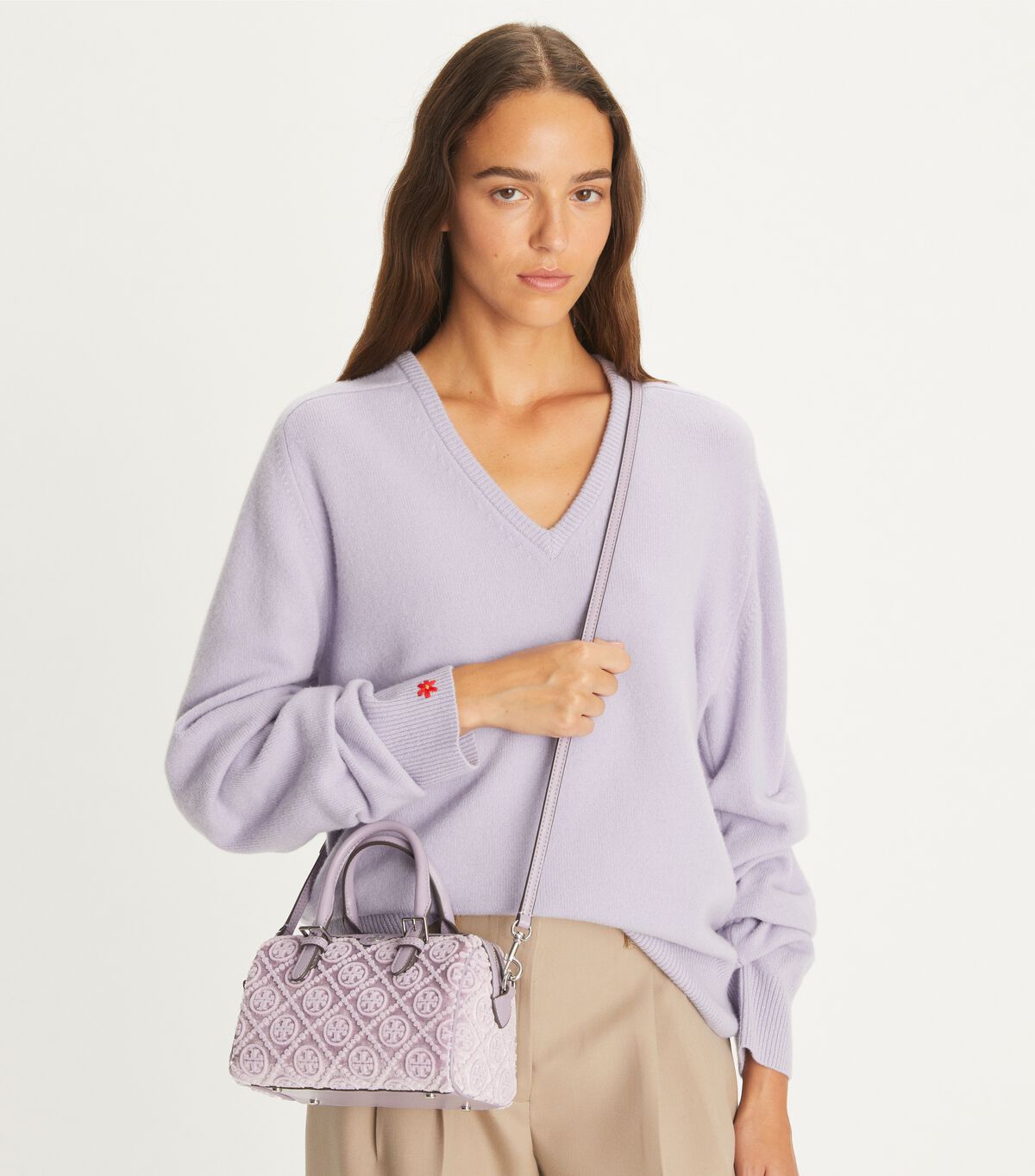 tory burch t monogram fil coupe petite barrel bag