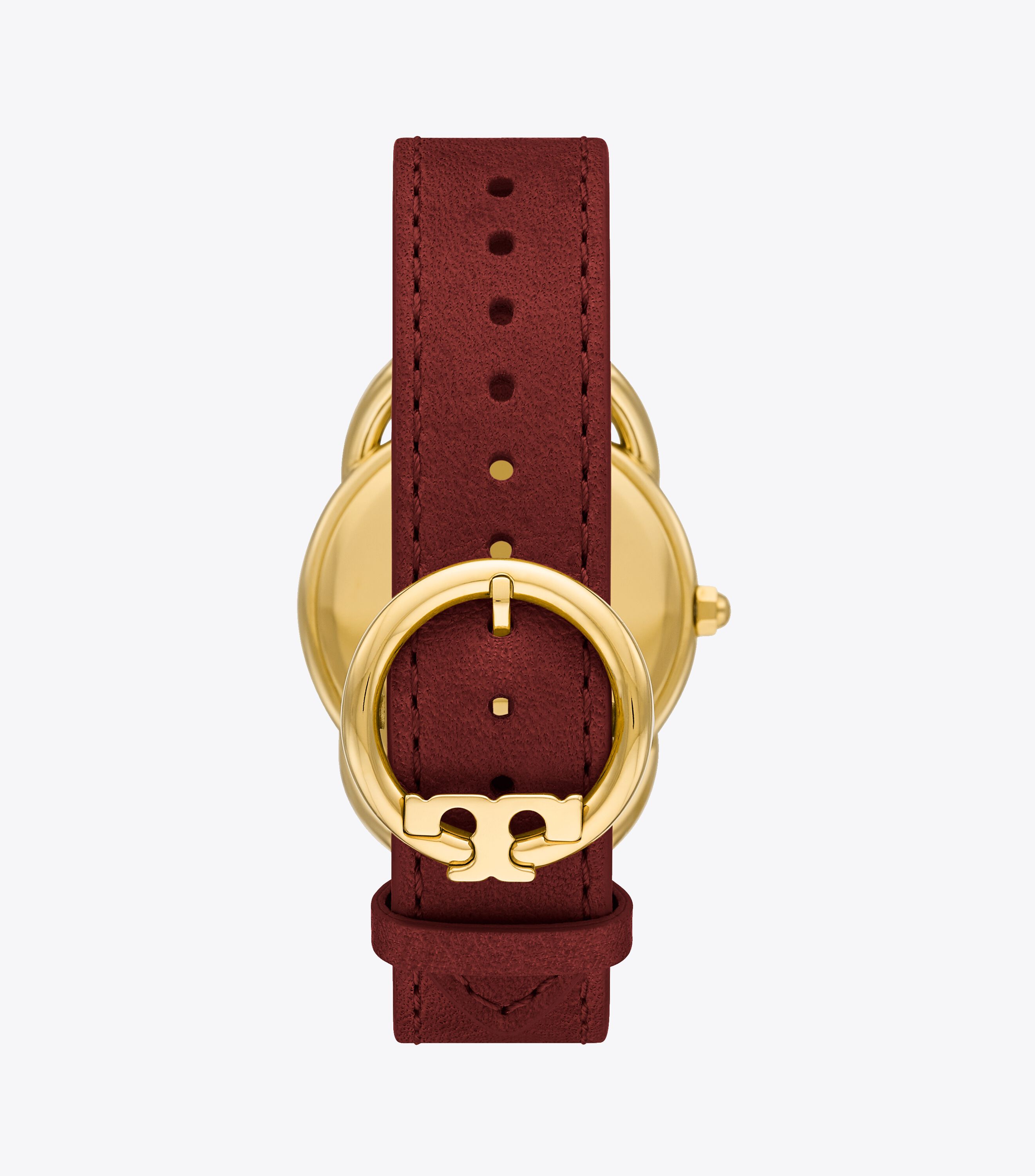 Ravello Watch Leather gold tone 32 X 40 Mm