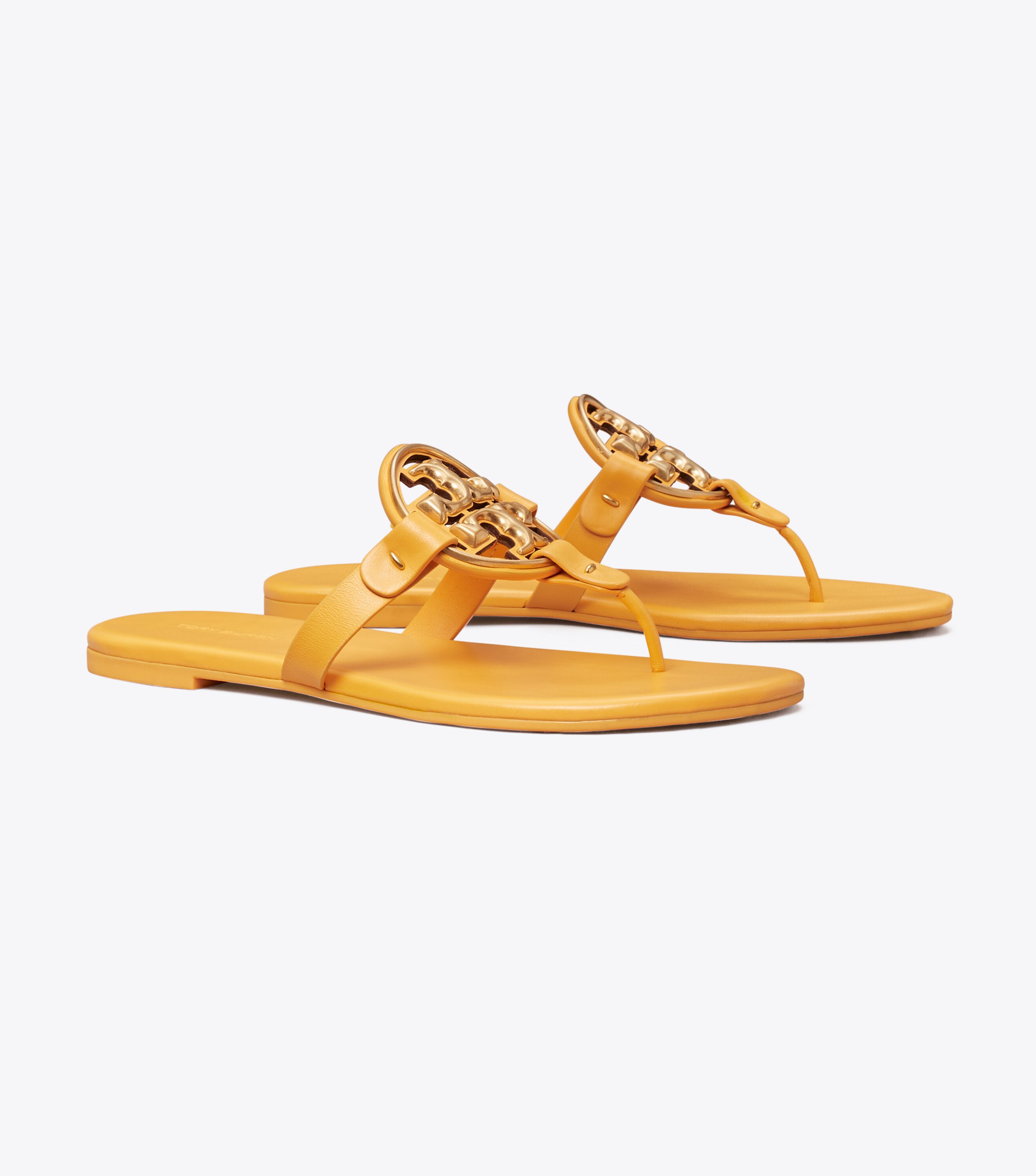 Tory burch sale metal logo sandal