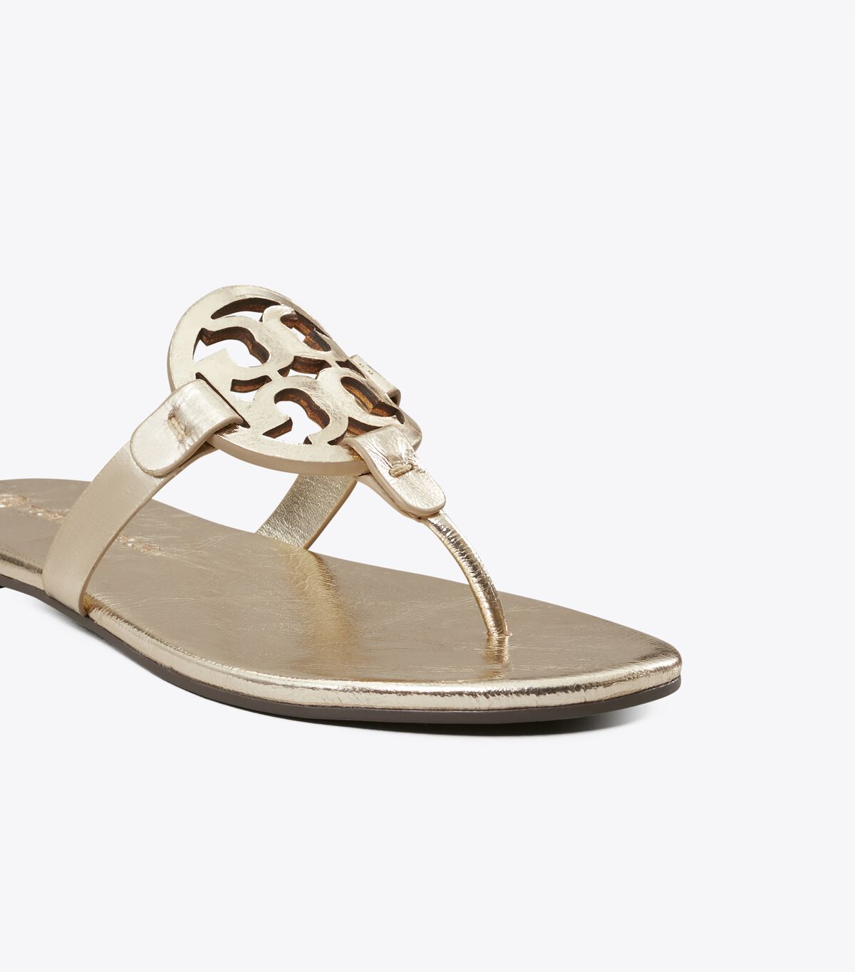 tory burch miller soft metallic sandal