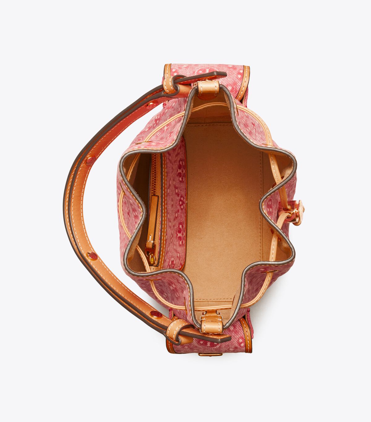 T Monogram Denim Bucket Bag tory burch t monogram denim bucket bag