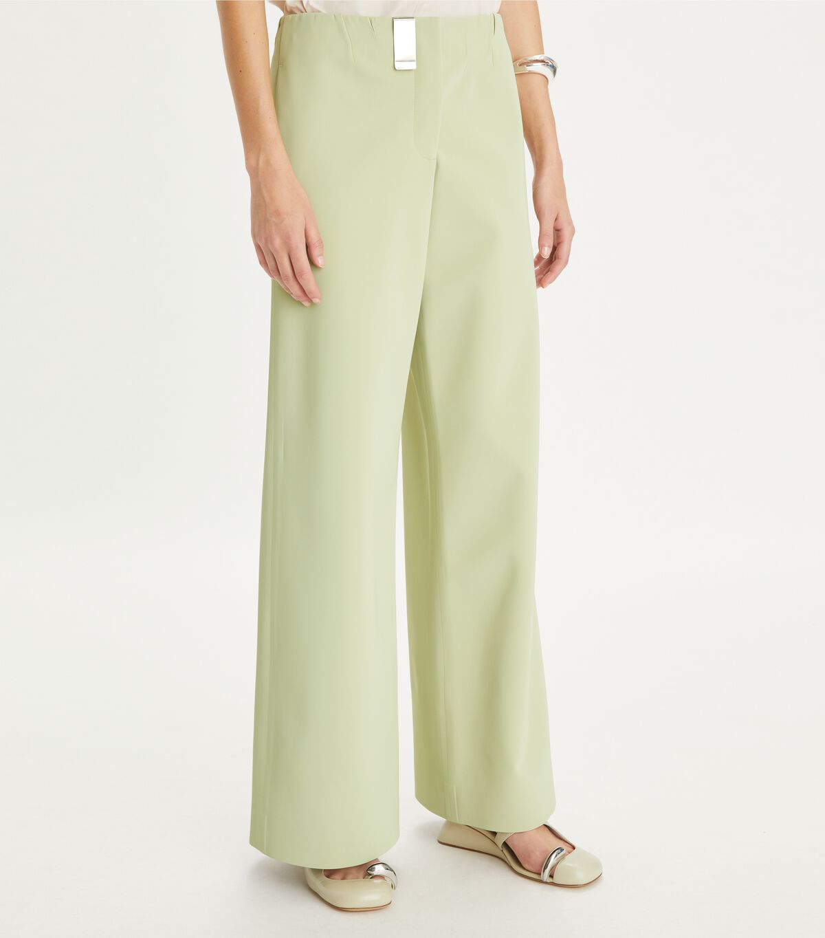 tory burch coated jersey pant