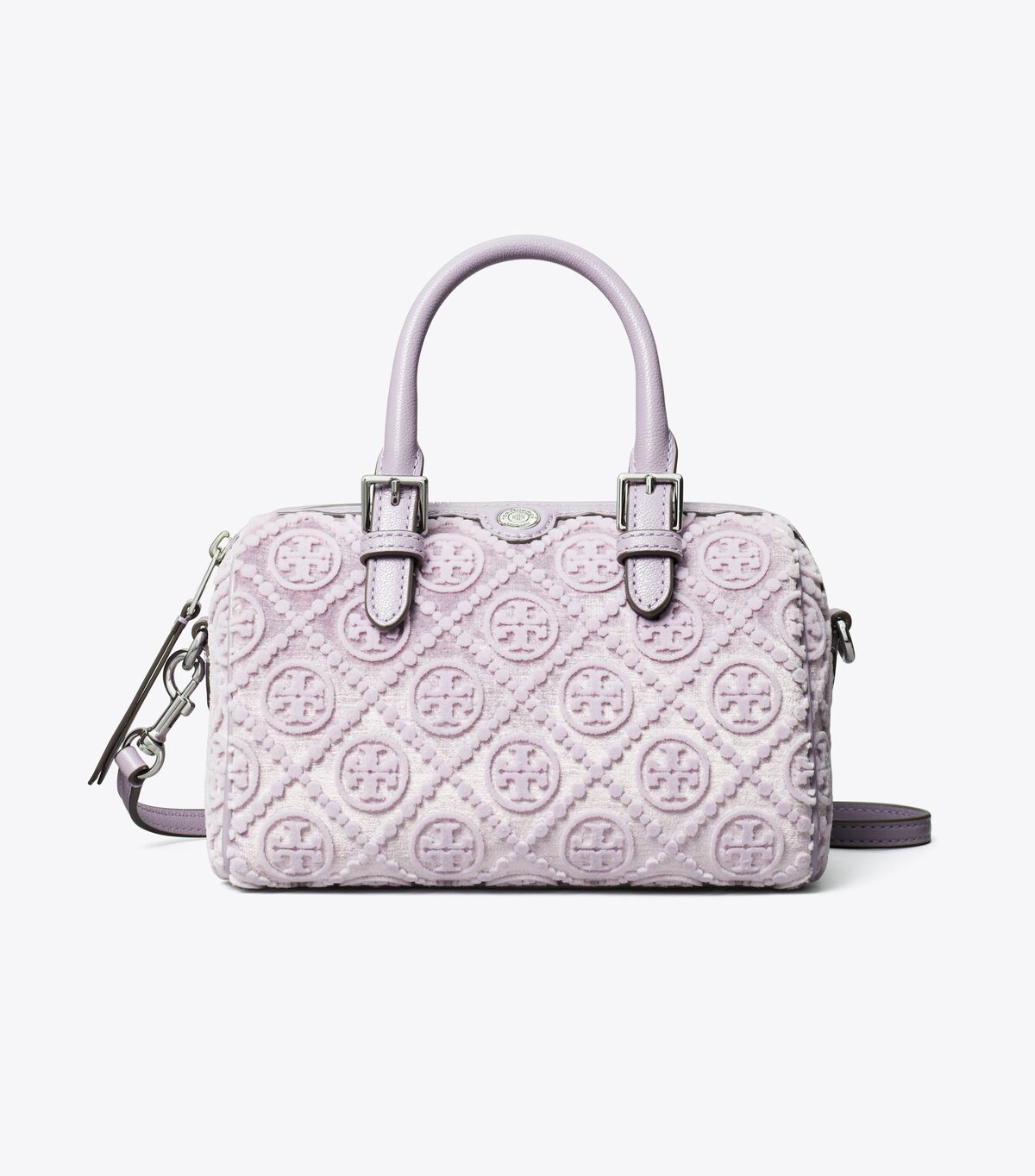 tory burch t monogram fil coupe petite barrel bag