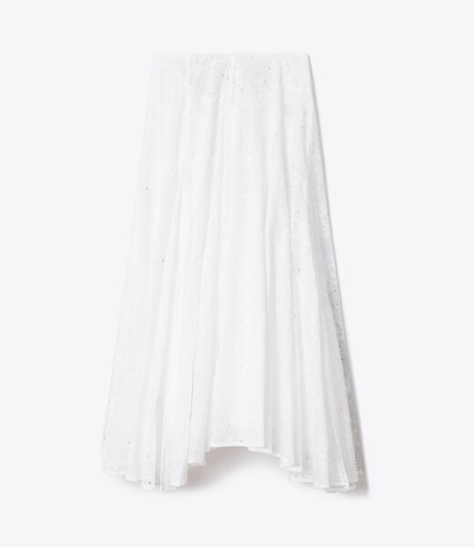 Cotton Eyelet Skirt tory burch cotton eyelet skirt