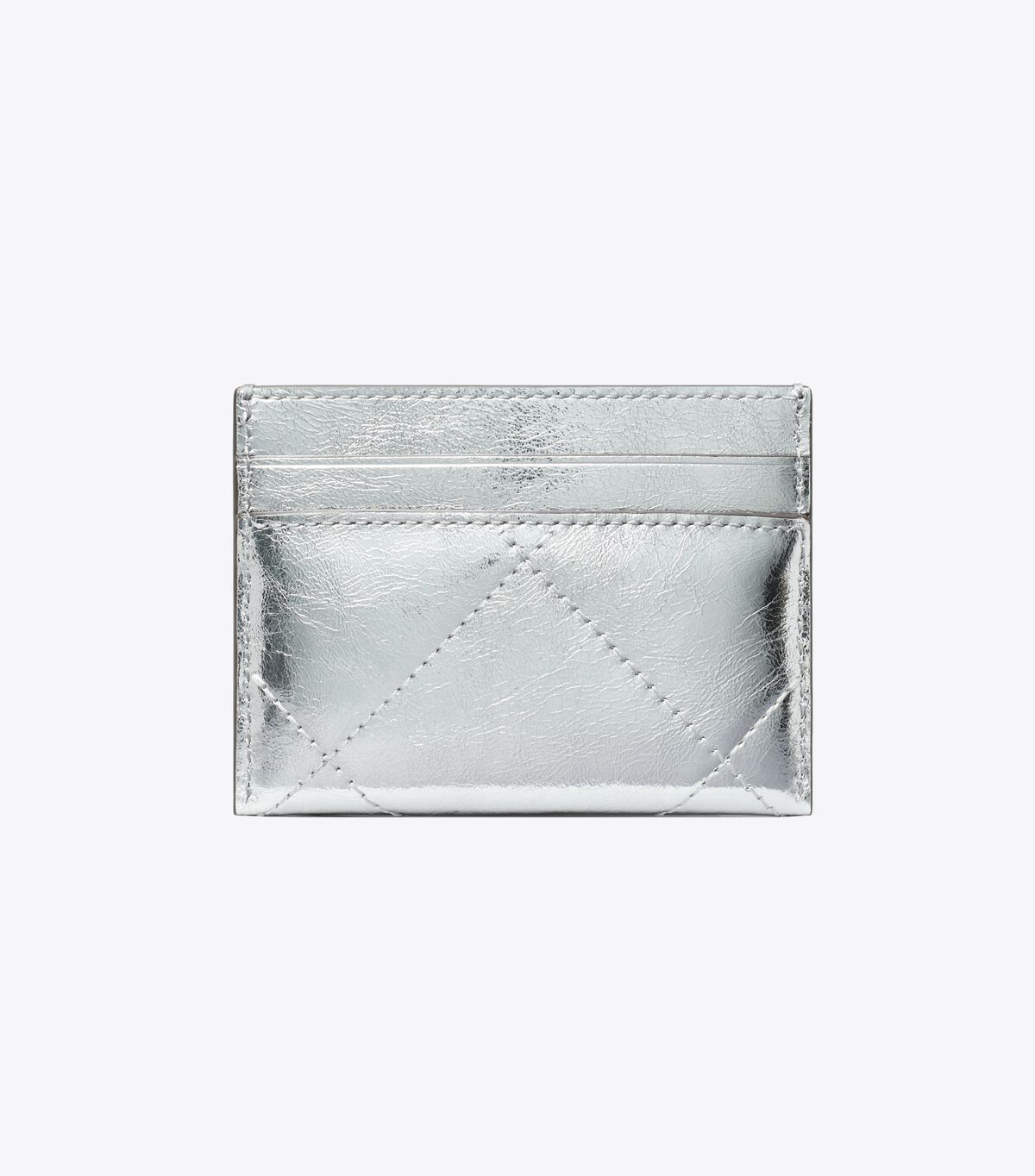 tory burch kira diamond quilt metallic card case