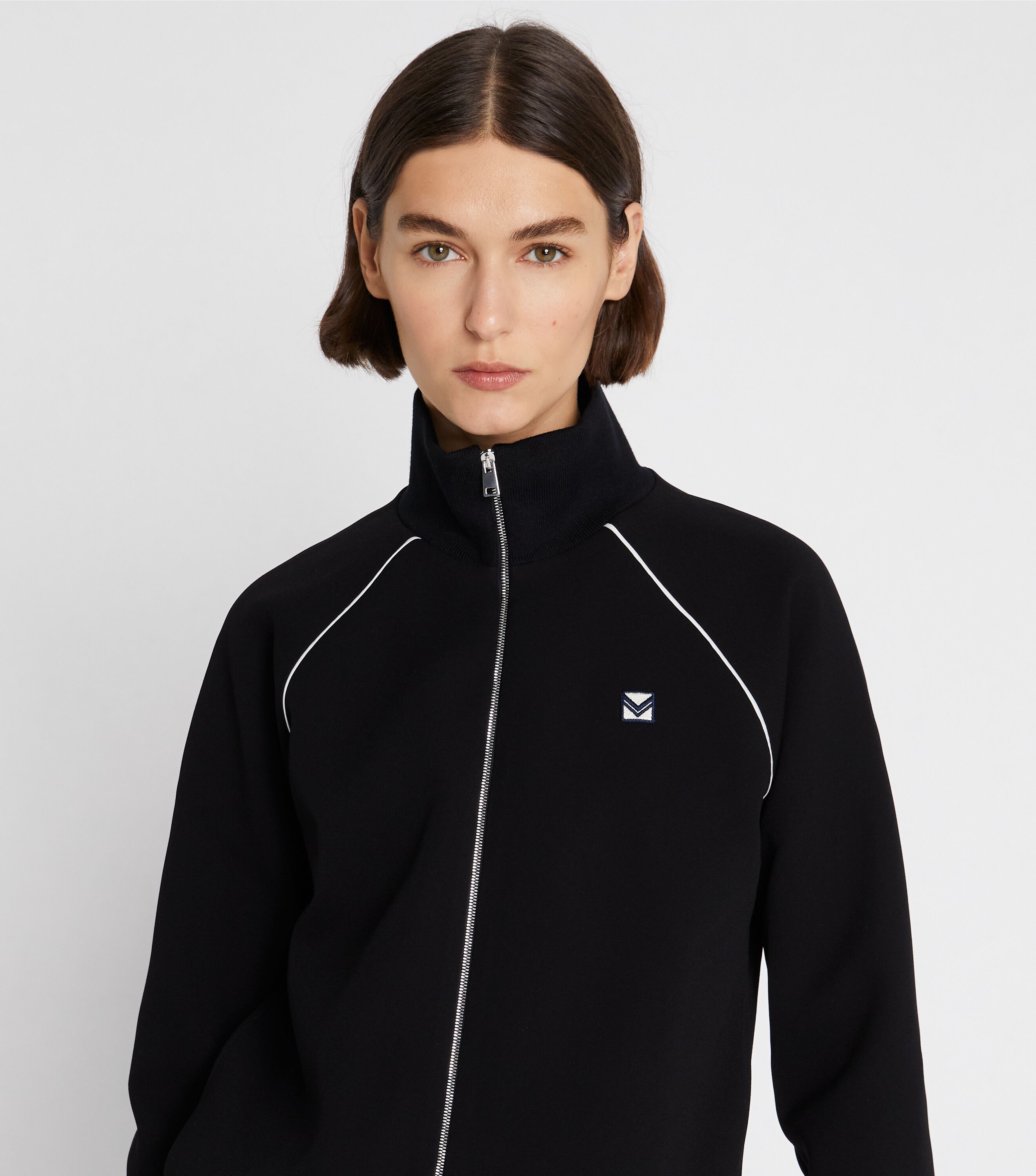 Bonded Crepe Track Jacket