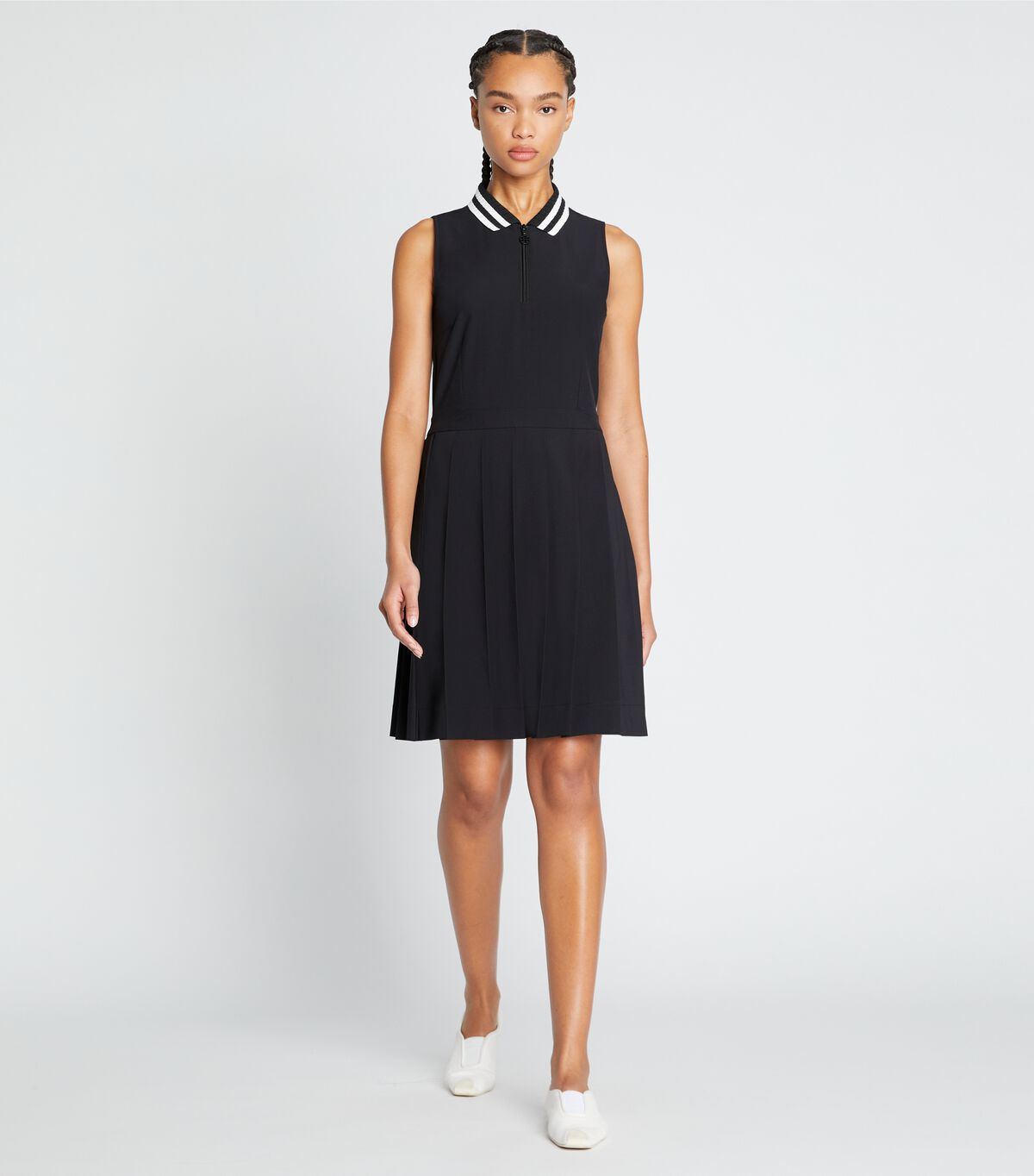 tory burch performance pleated dress