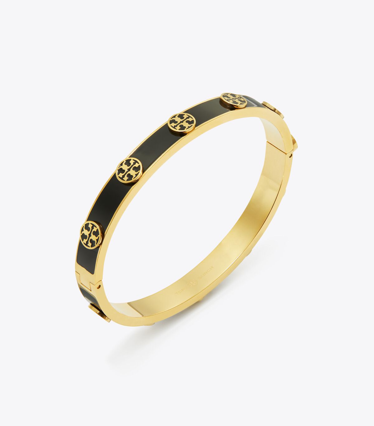 tory burch miller stud enamel hinged bracelet