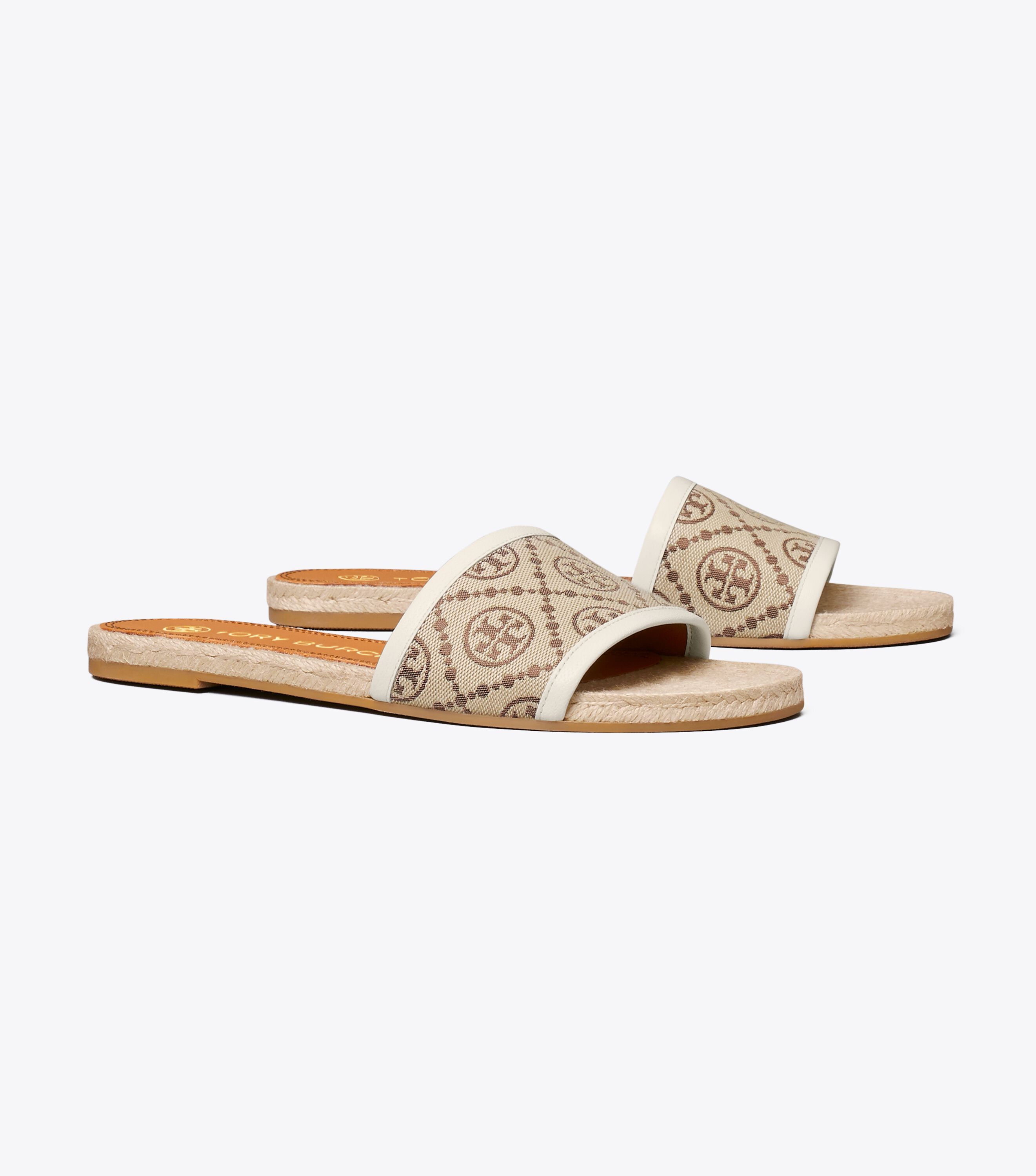 T Monogram Espadrille Slide