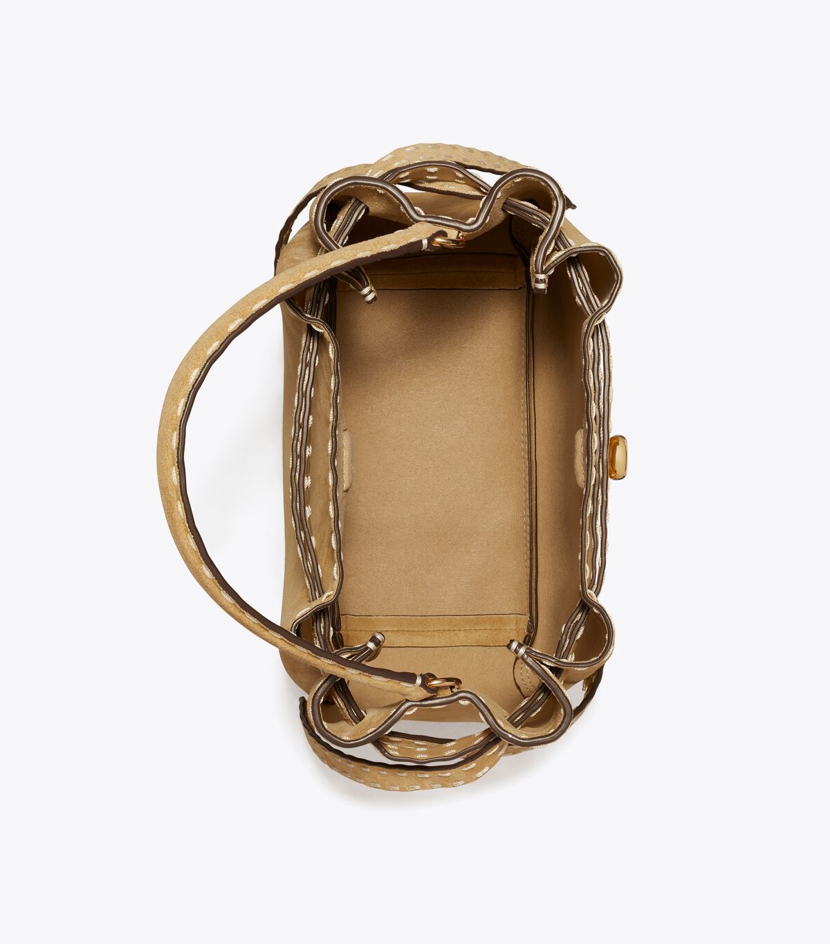 Romy Suede Pick Stitch Bucket Bag tory burch romy suede pick stitch bucket bag