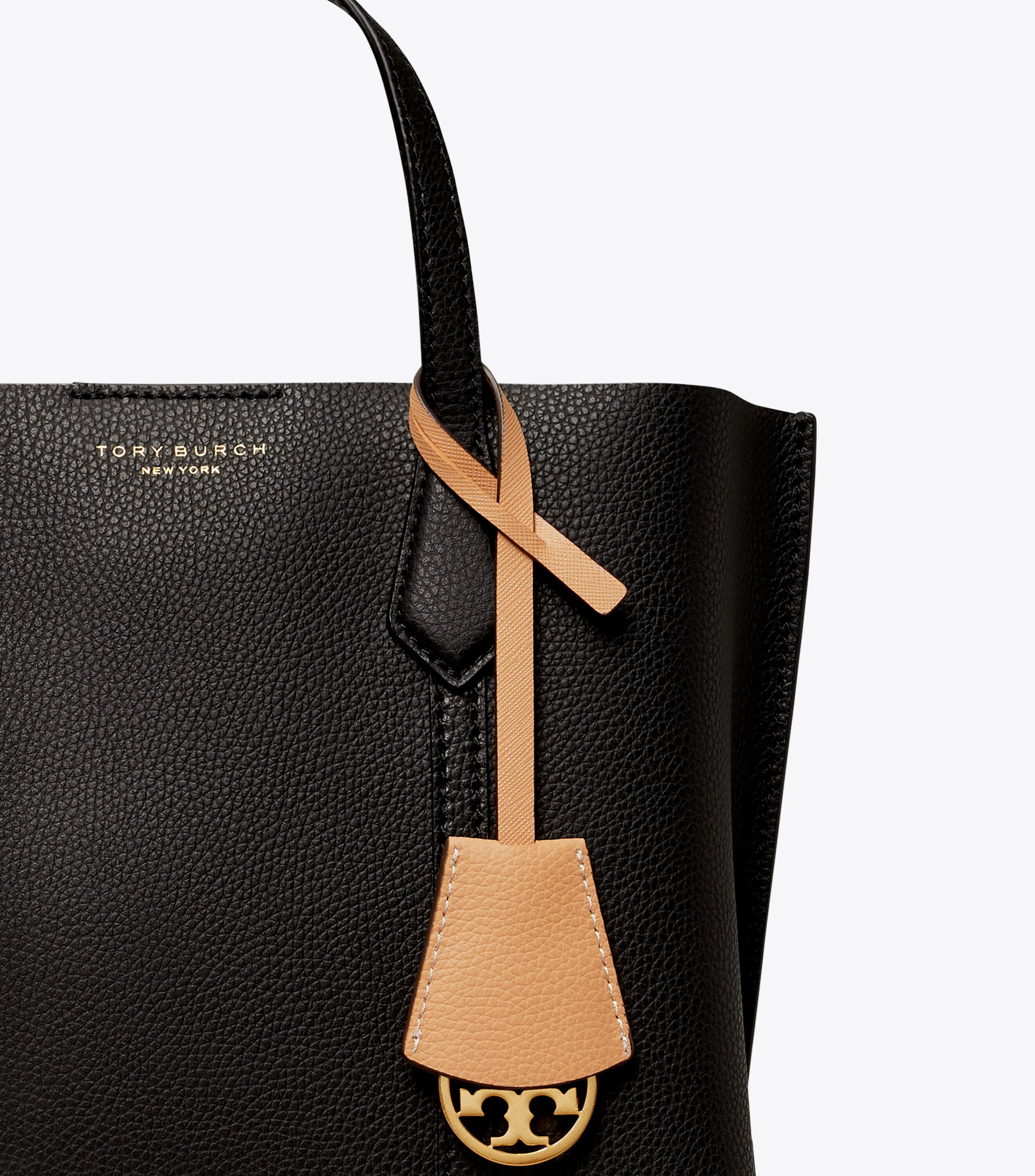 Small Perry Triple-Compartment Tote Bag, Black | Tory Burch KSA
