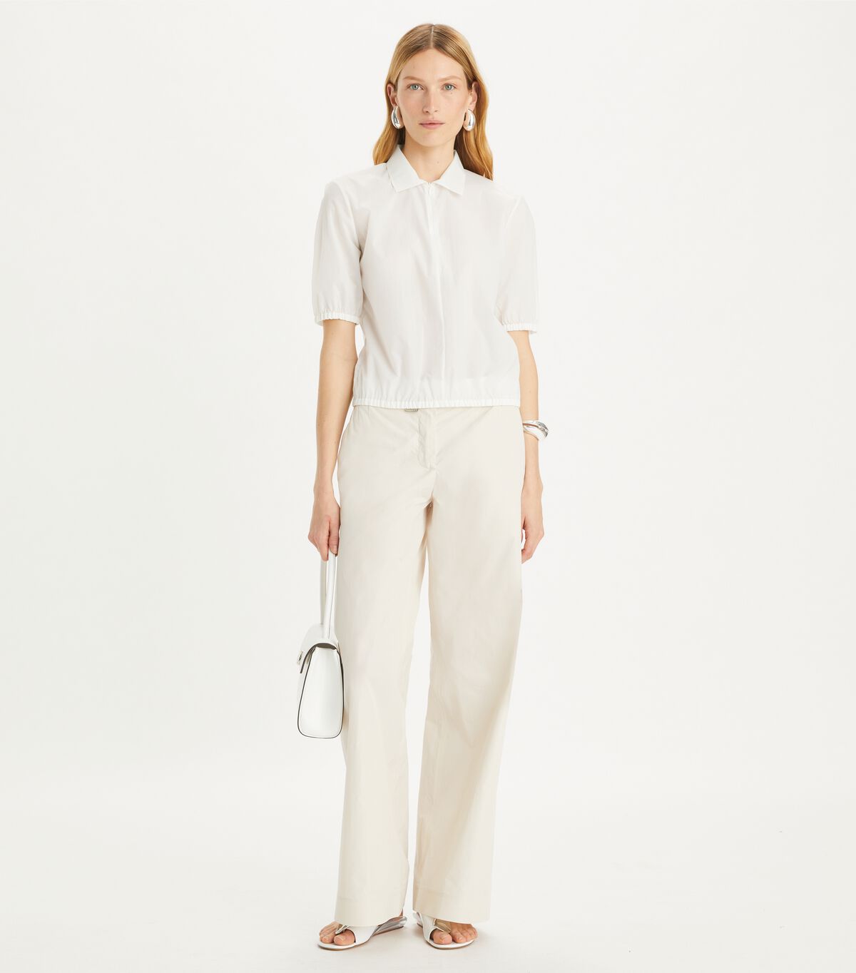 tory burch nylon taffeta zip polo