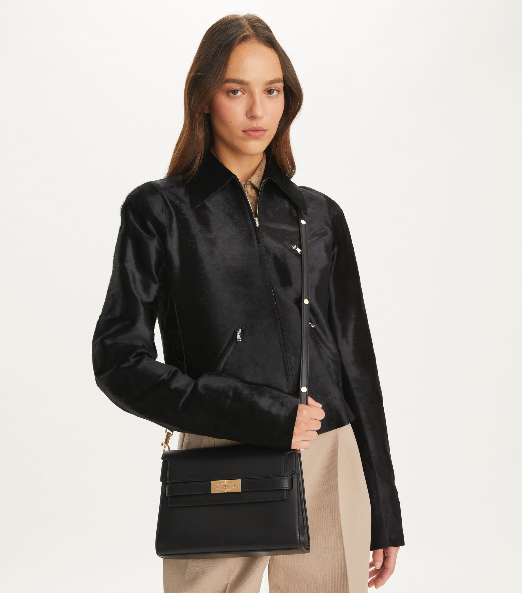 Lee Radziwill Shoulder Bag, Black | Tory Burch KSA