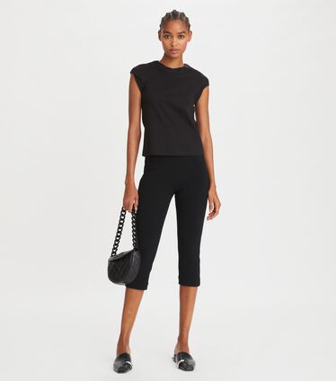 Crepe Cropped Pant