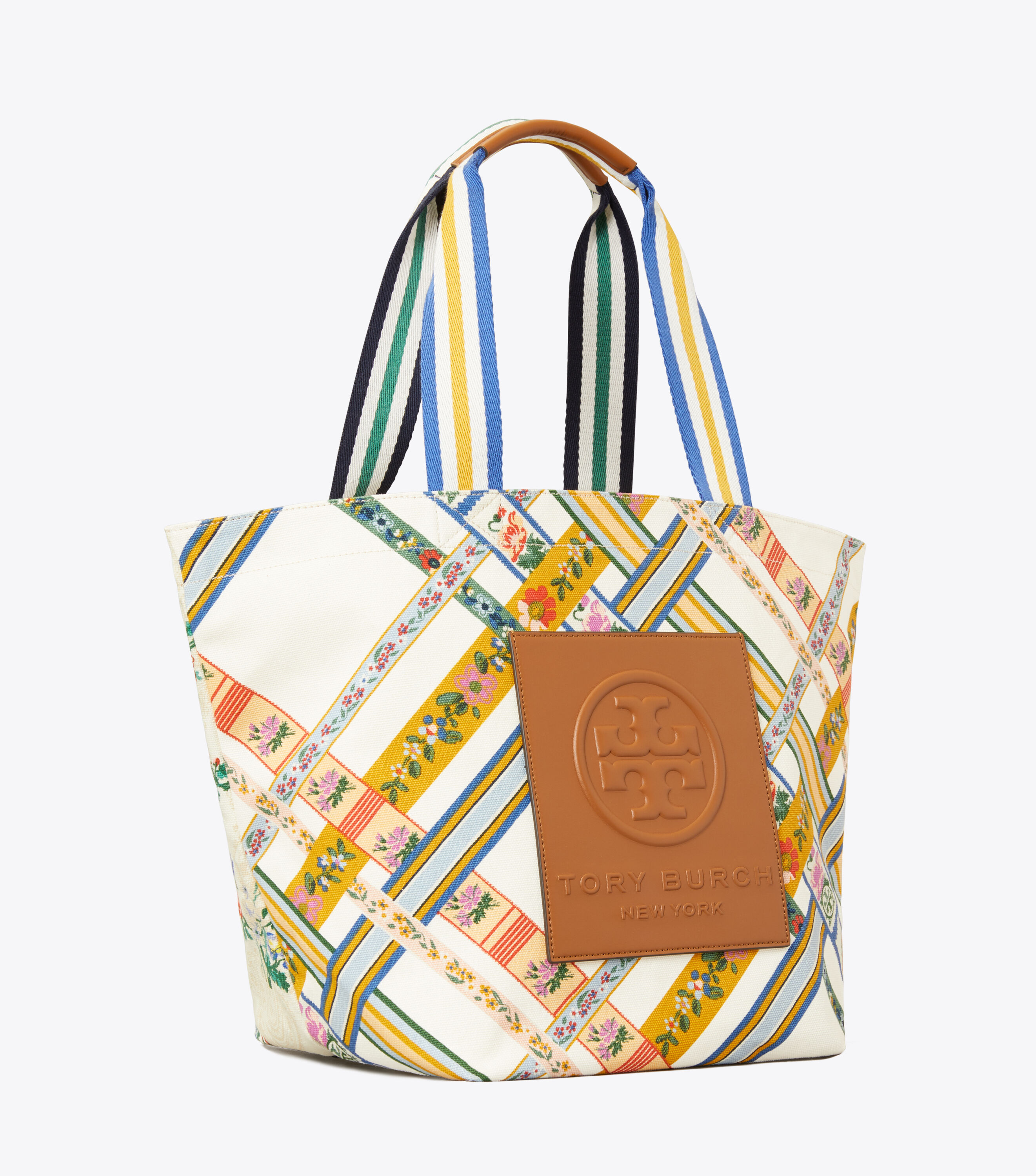 Gracie printed canvas tote store bag