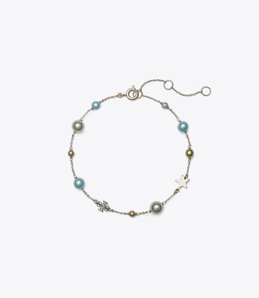 tory burch delicate moondance pearl and star bracelet