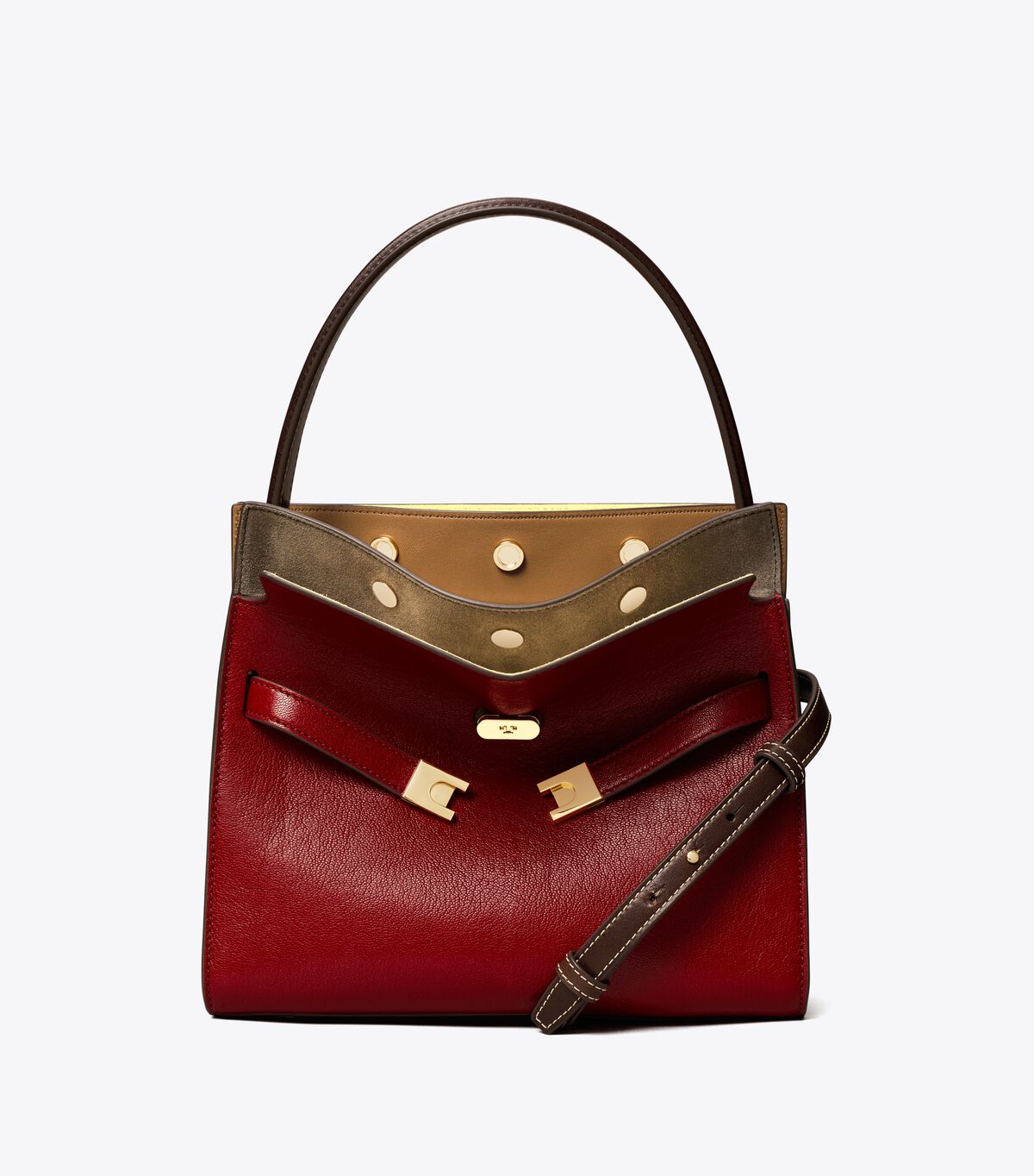 tory burch small lee radziwill textured double bag