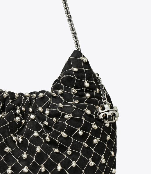 tory burch mini fleming bell hobo bag