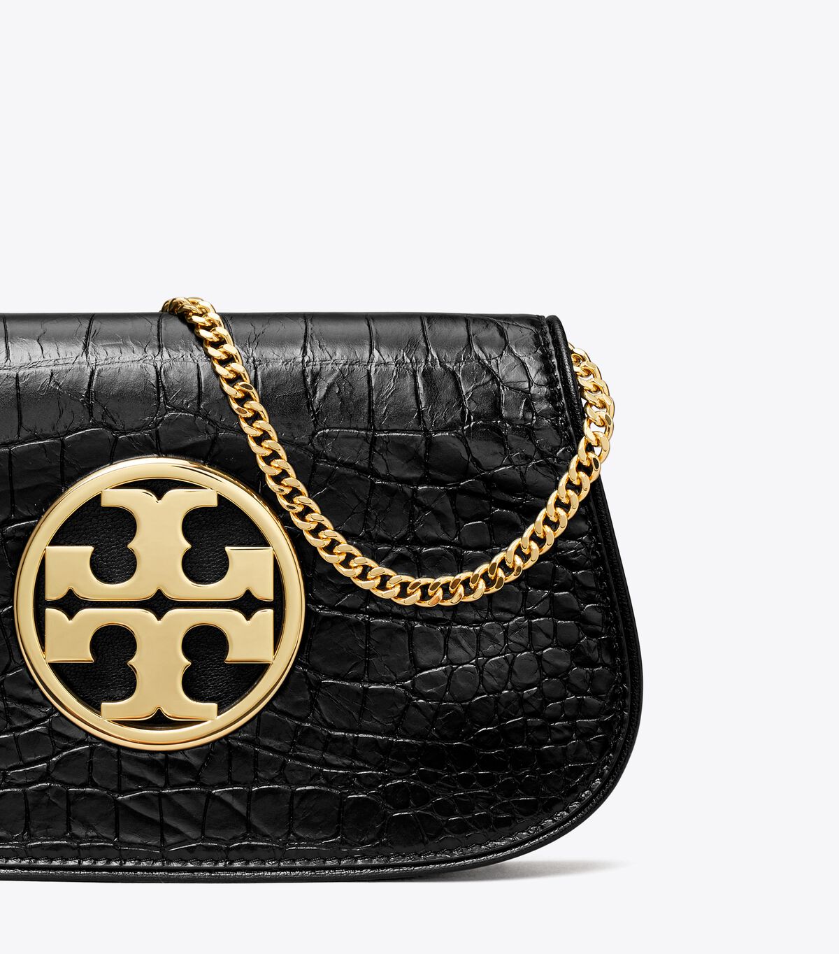 tory burch reva embossed clutch