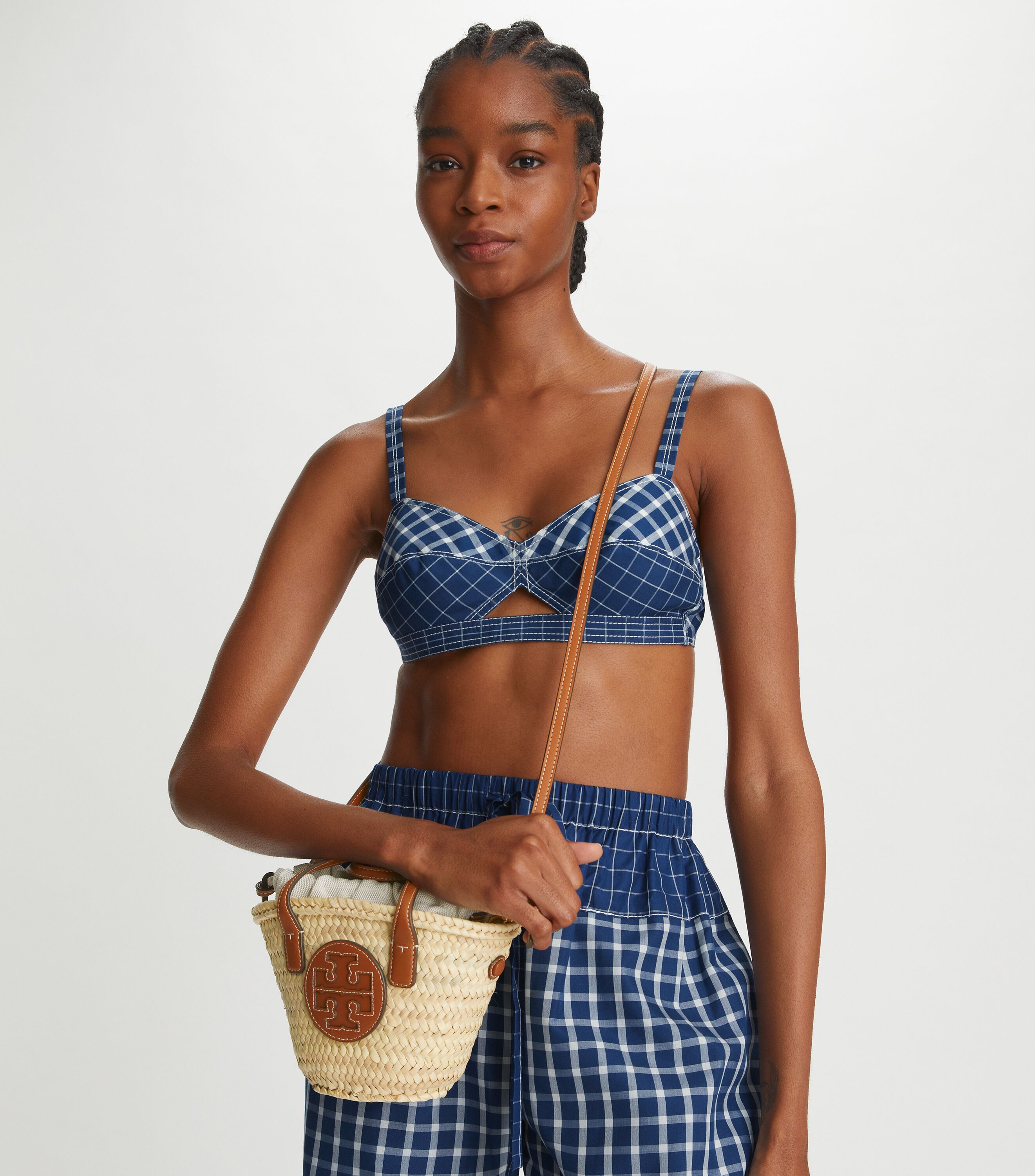 Ella straw mini 2025 tote