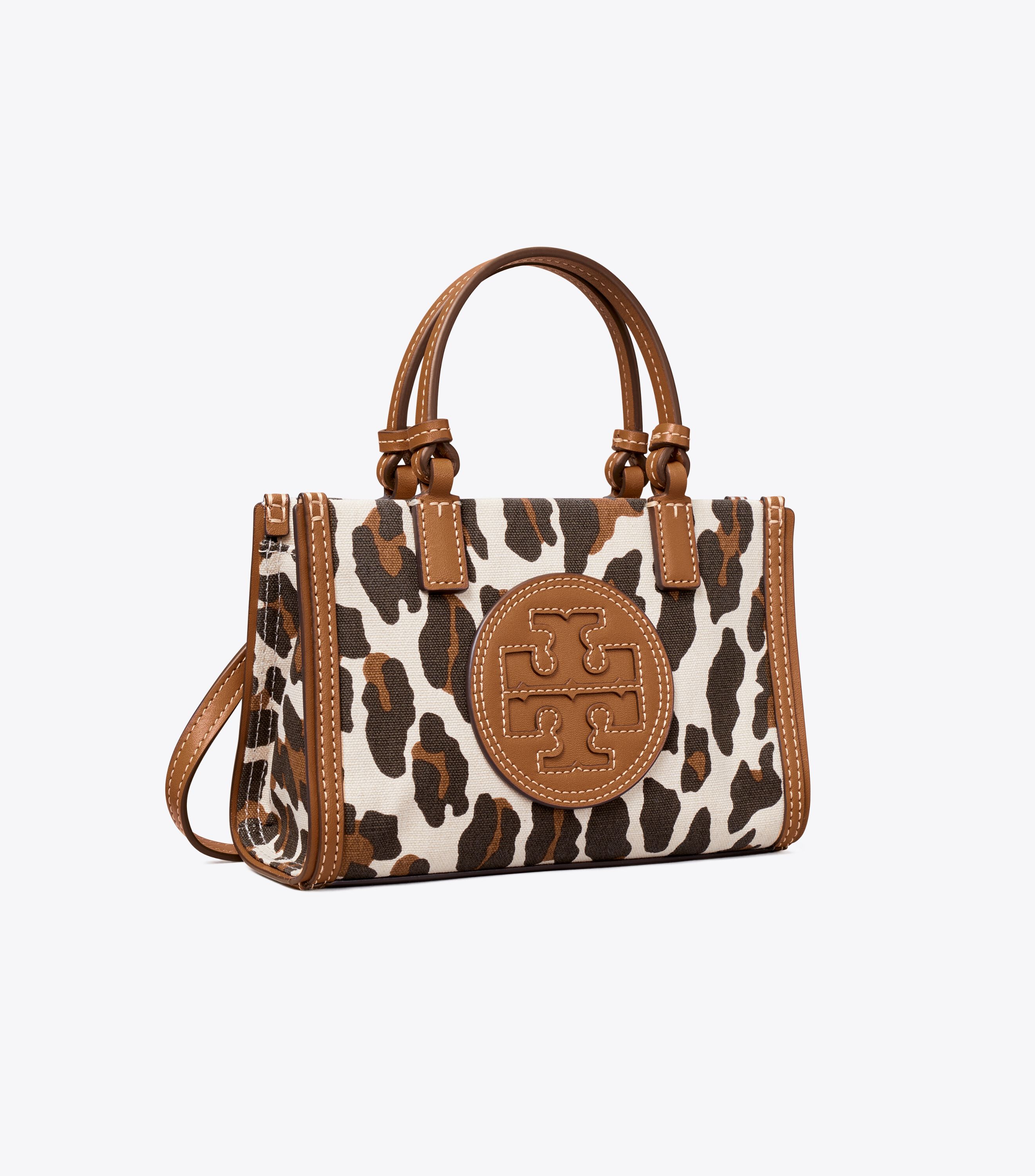 Ella Leopard Canvas Mini Tote