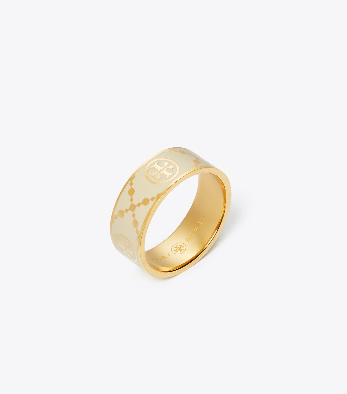 tory burch t monogram enamel ring