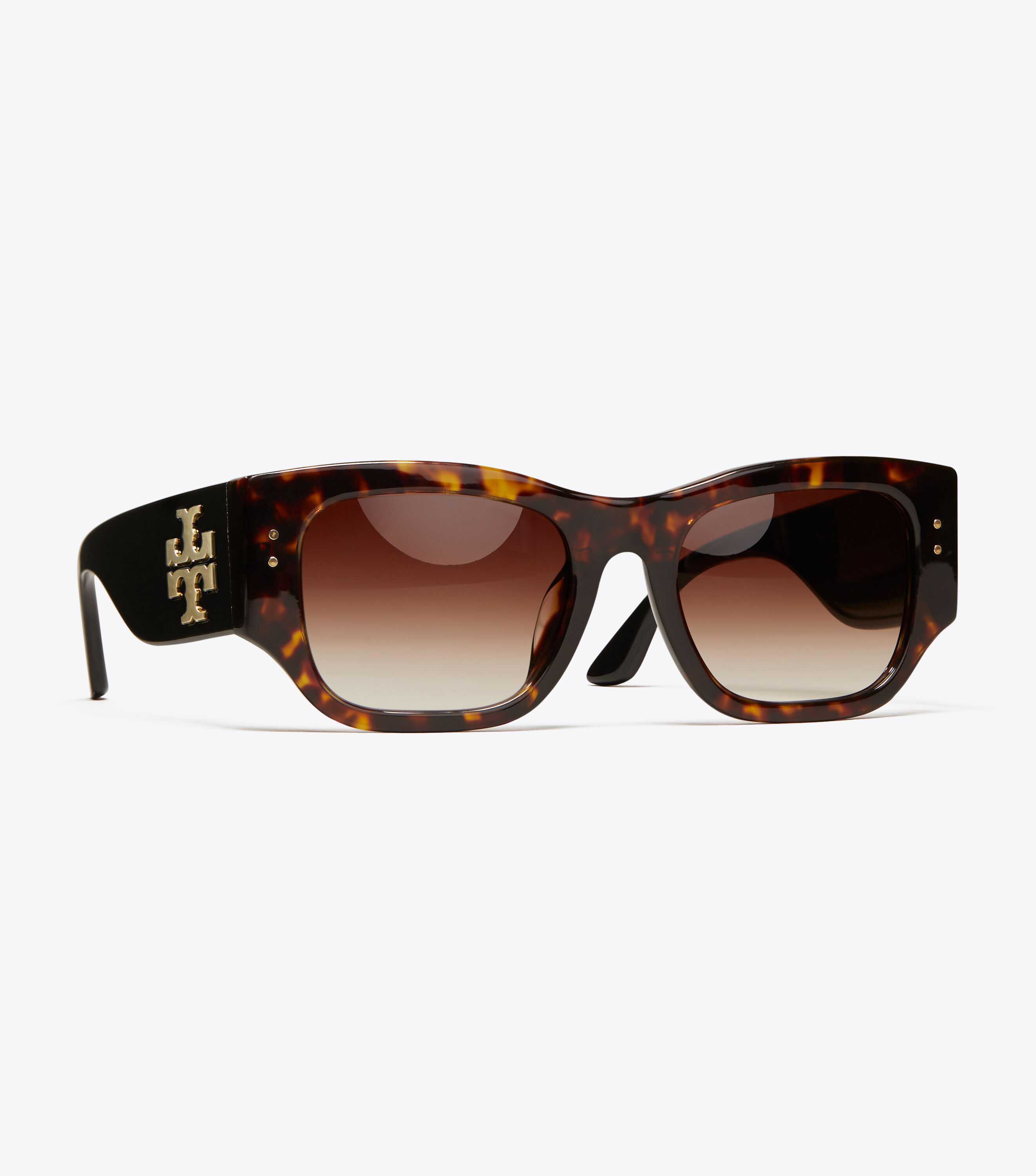 WIDE TEMPLE LOGO SUNGLASSES Accessories Tory Burch