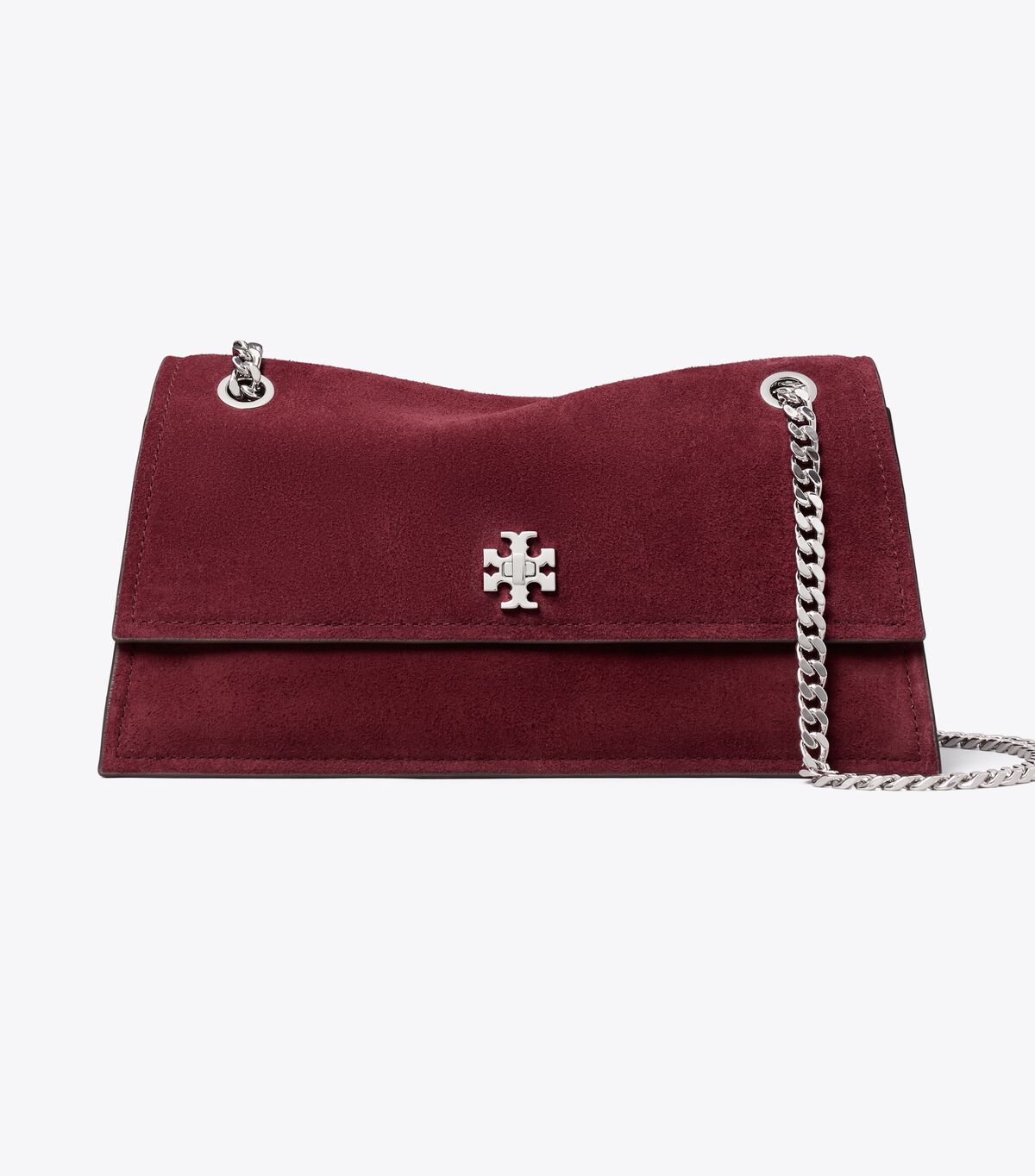 tory burch kira turnlock suede shoulder bag