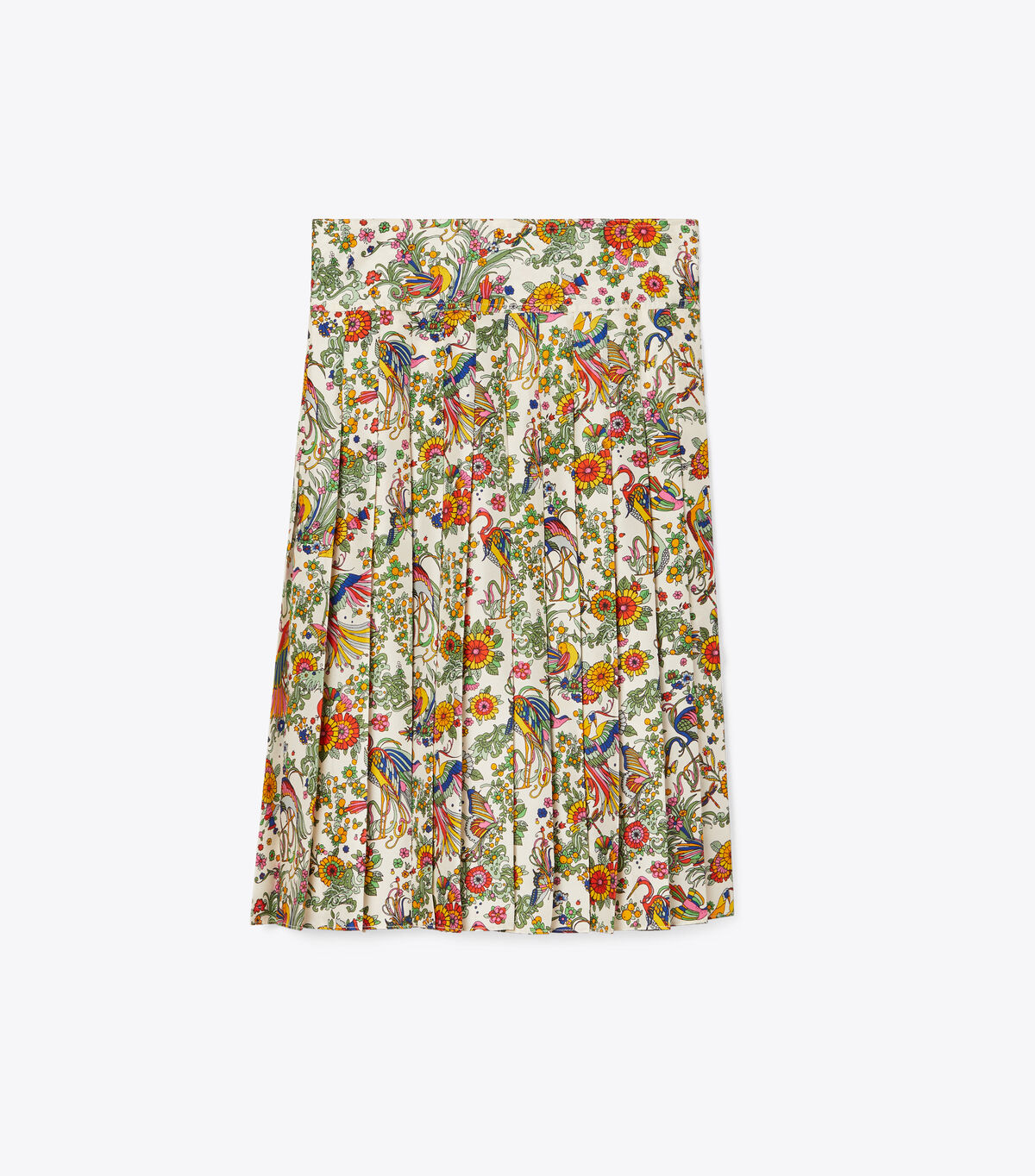 tory burch printed pleated skirt