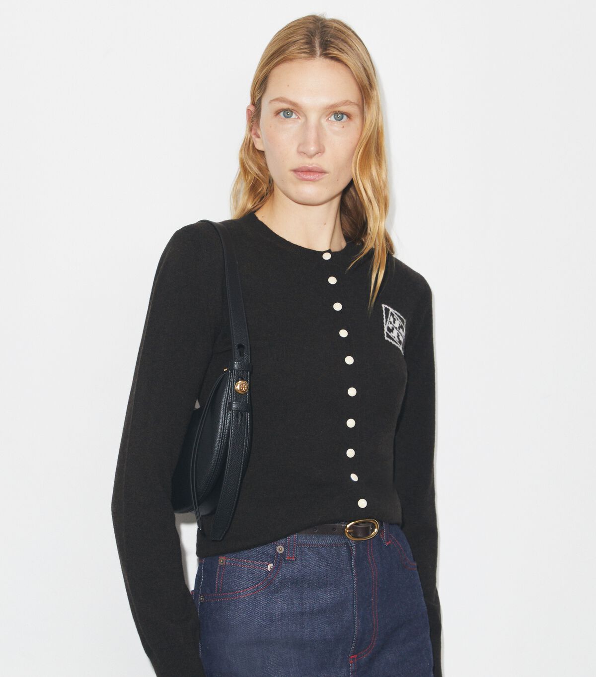 tory burch حقيبة رومي نصف القمر