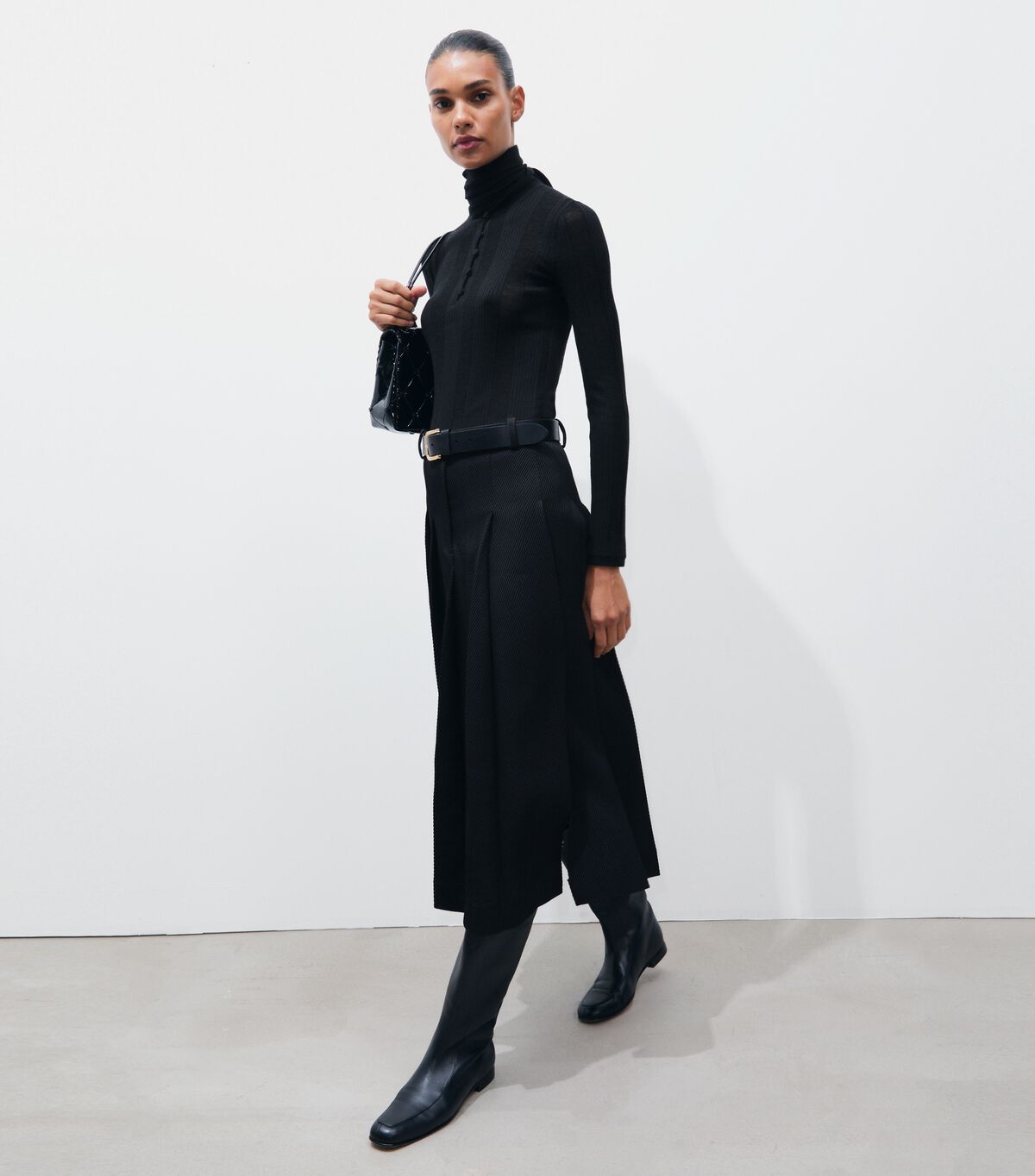 Tailored Twill Pleated Skirt tory burch tailored twill pleated skirt