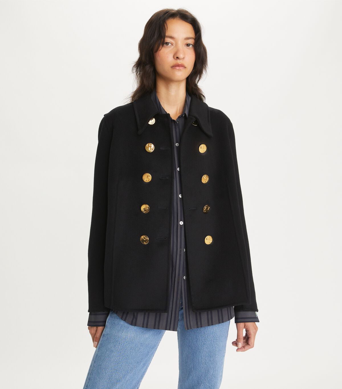 tory burch wool peacoat