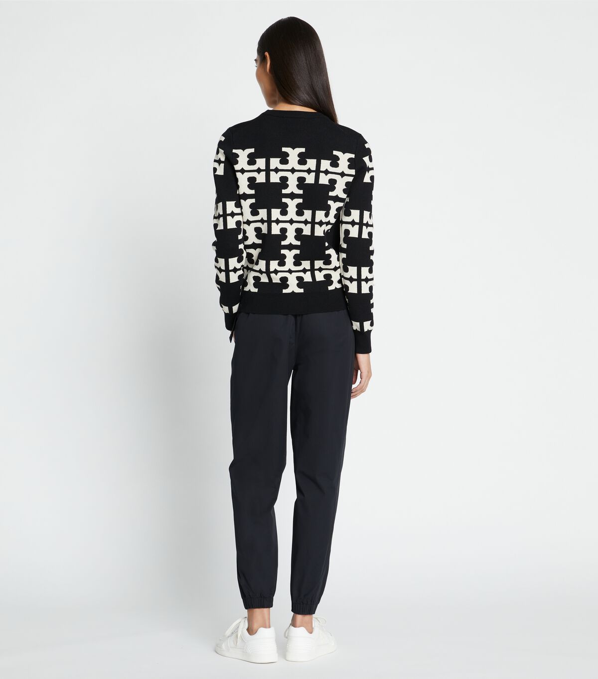 tory burch wool logo sweater