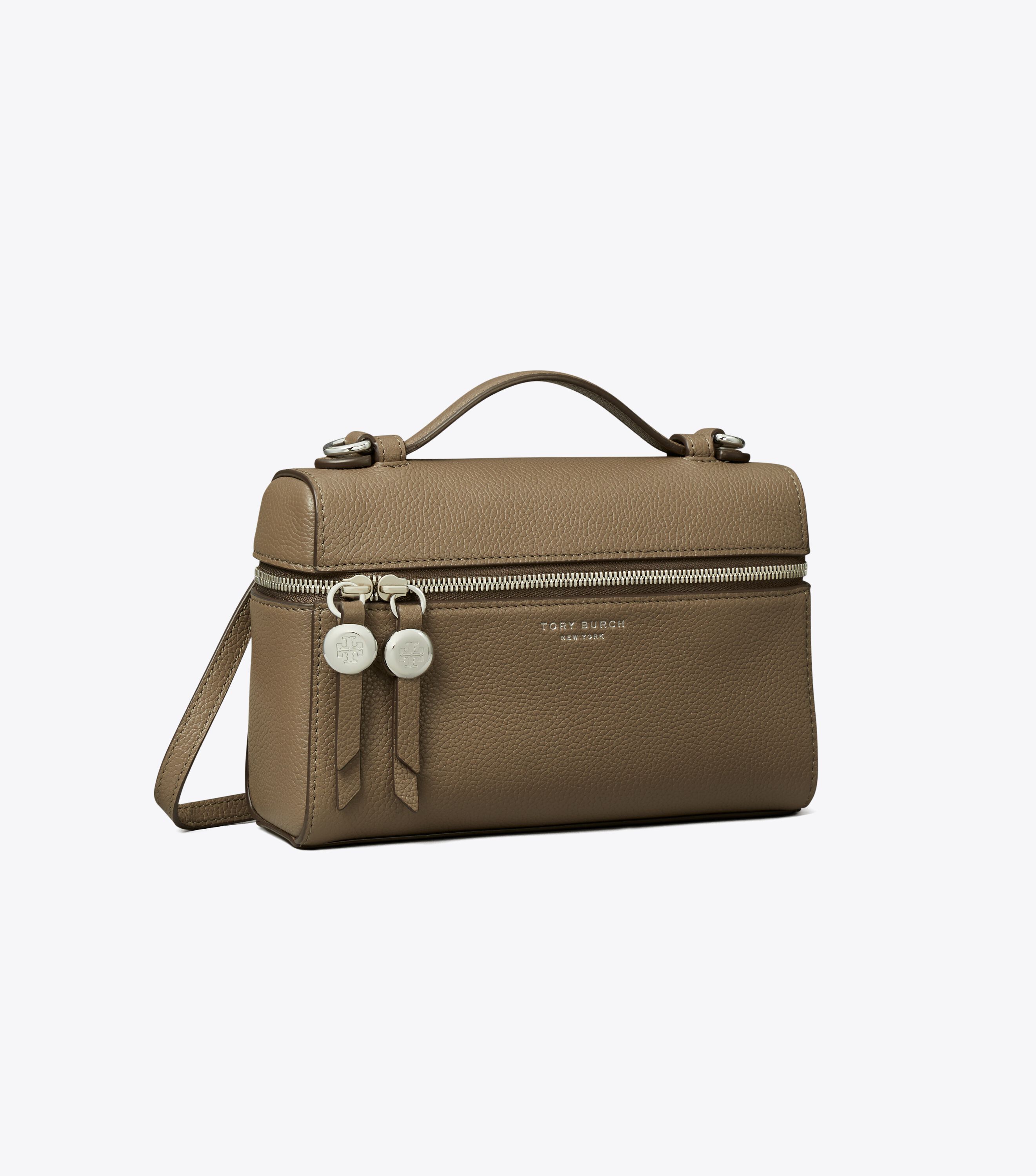 おもち　新品　TORY BURCH Slim Romy Top Handle Bag, Wild Mushroom | Tory Burch KSA