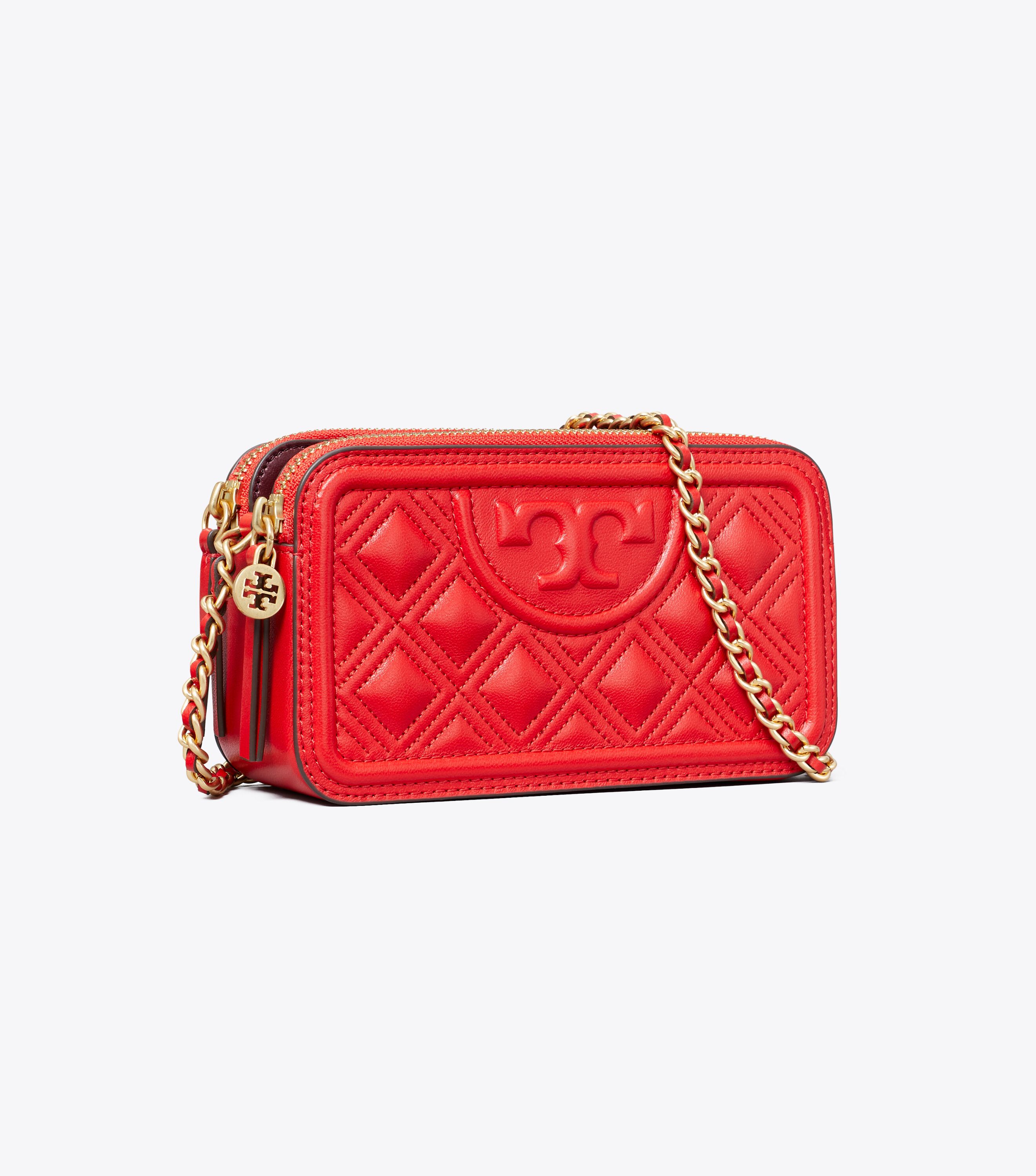 Tory burch double discount zip mini bag