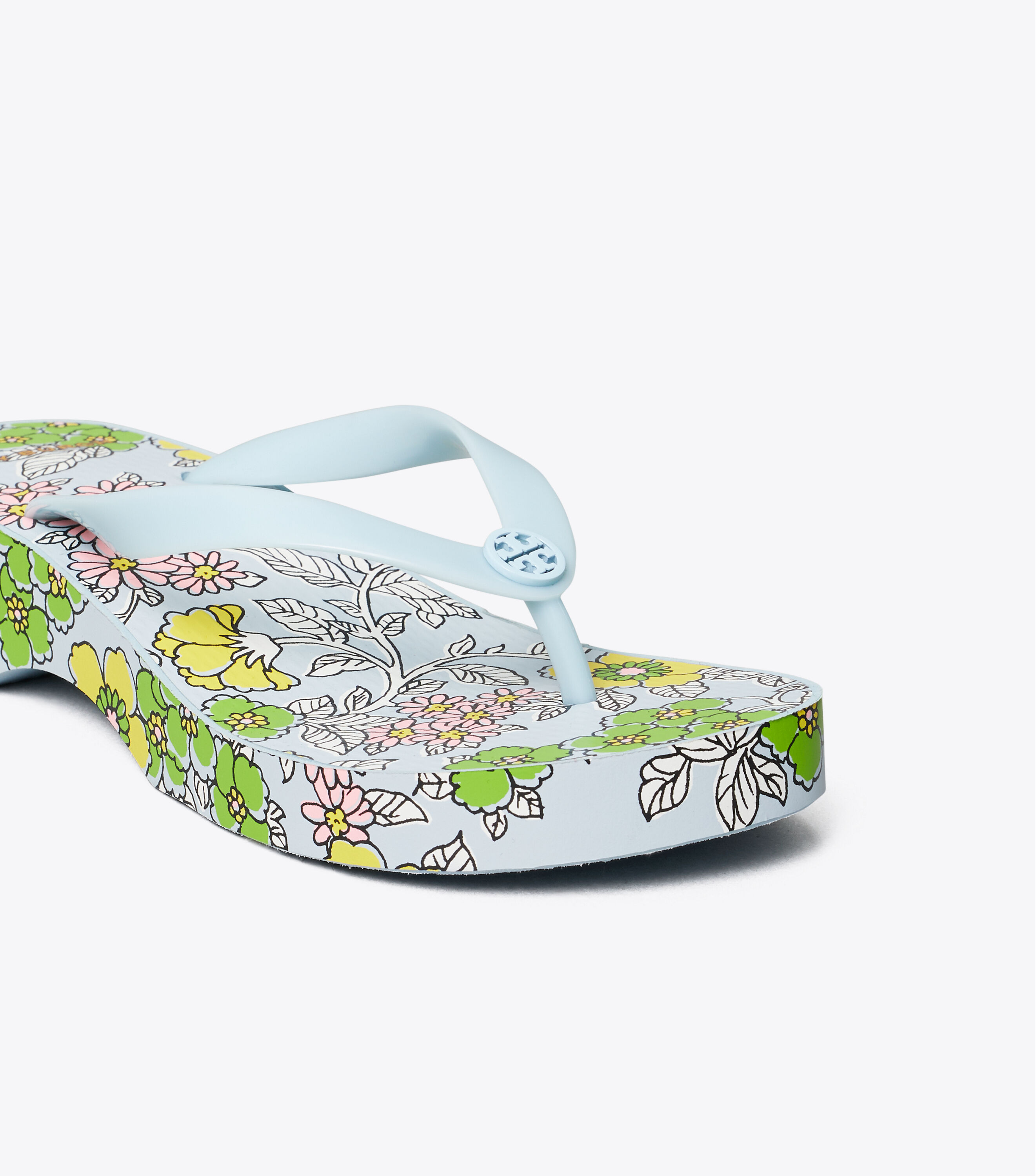 Tory burch carved wedge flip flop best sale