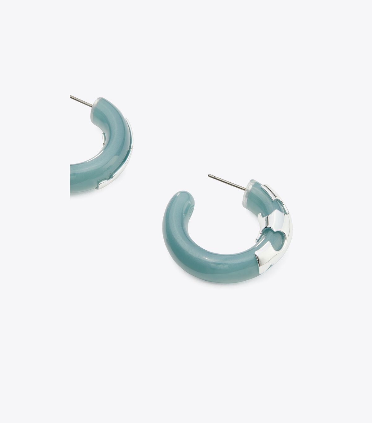 tory burch resin hoop earring